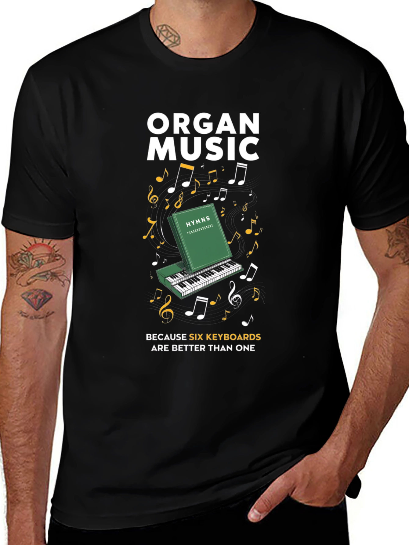 Variant 27 of Organ Music Six Keyboards T-Shirt