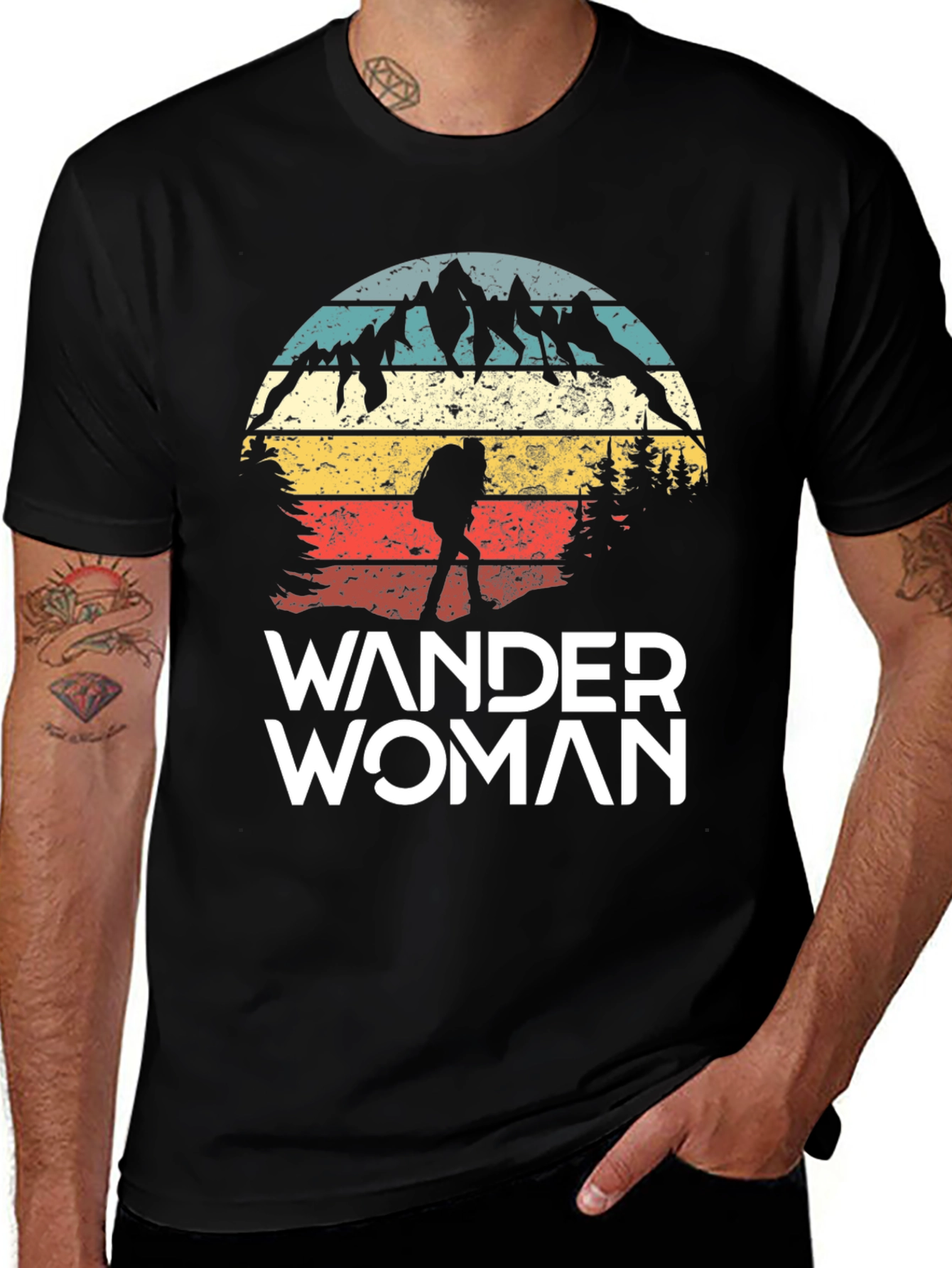 Wander Woman Graphic Tee - Vintage Adventure