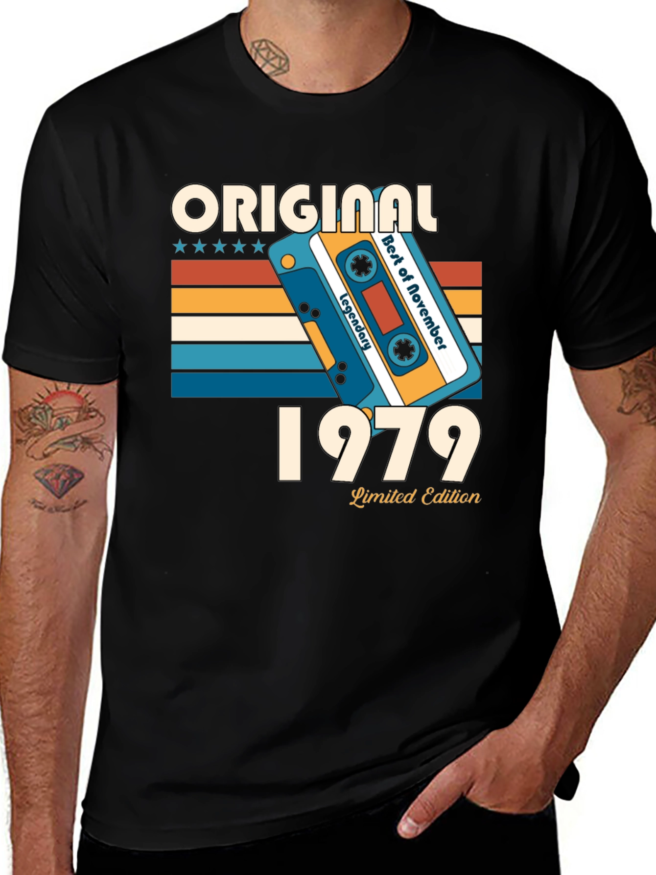 Original 1979 Limited Edition Retro Cassette T-Shirt