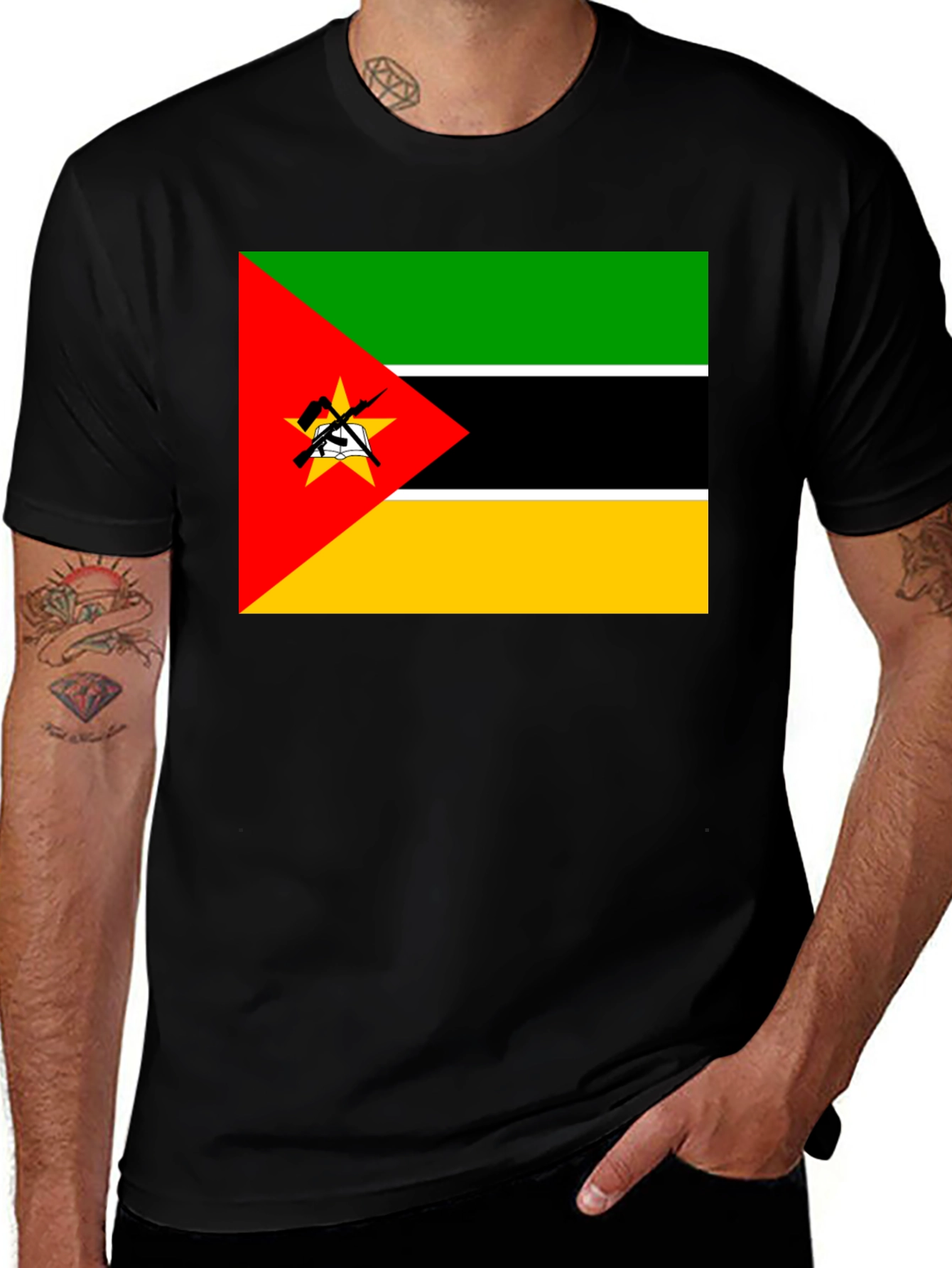 Mozambique Flag Graphic Tee
