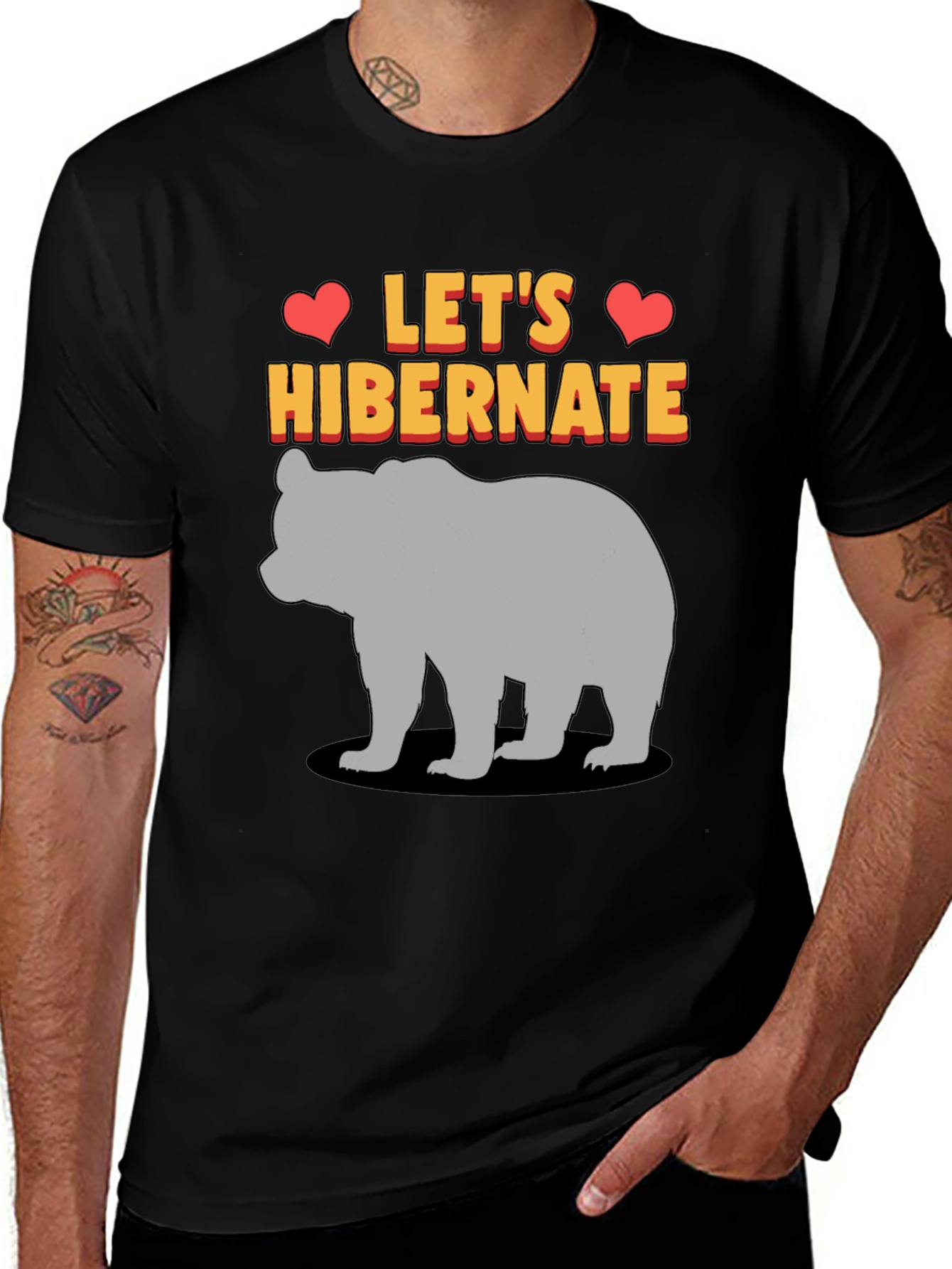 Variant 28 of Let's Hibernate Bear Graphic T-Shirt