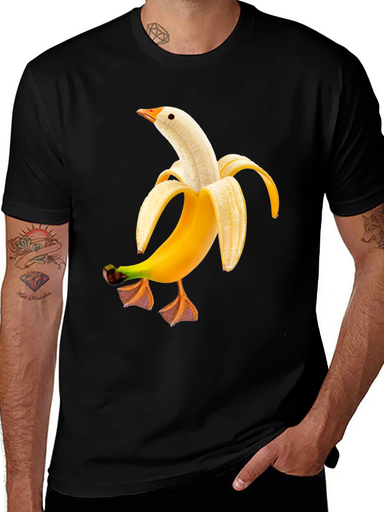 Variant 25 of Banana Duck Funny Graphic Tee