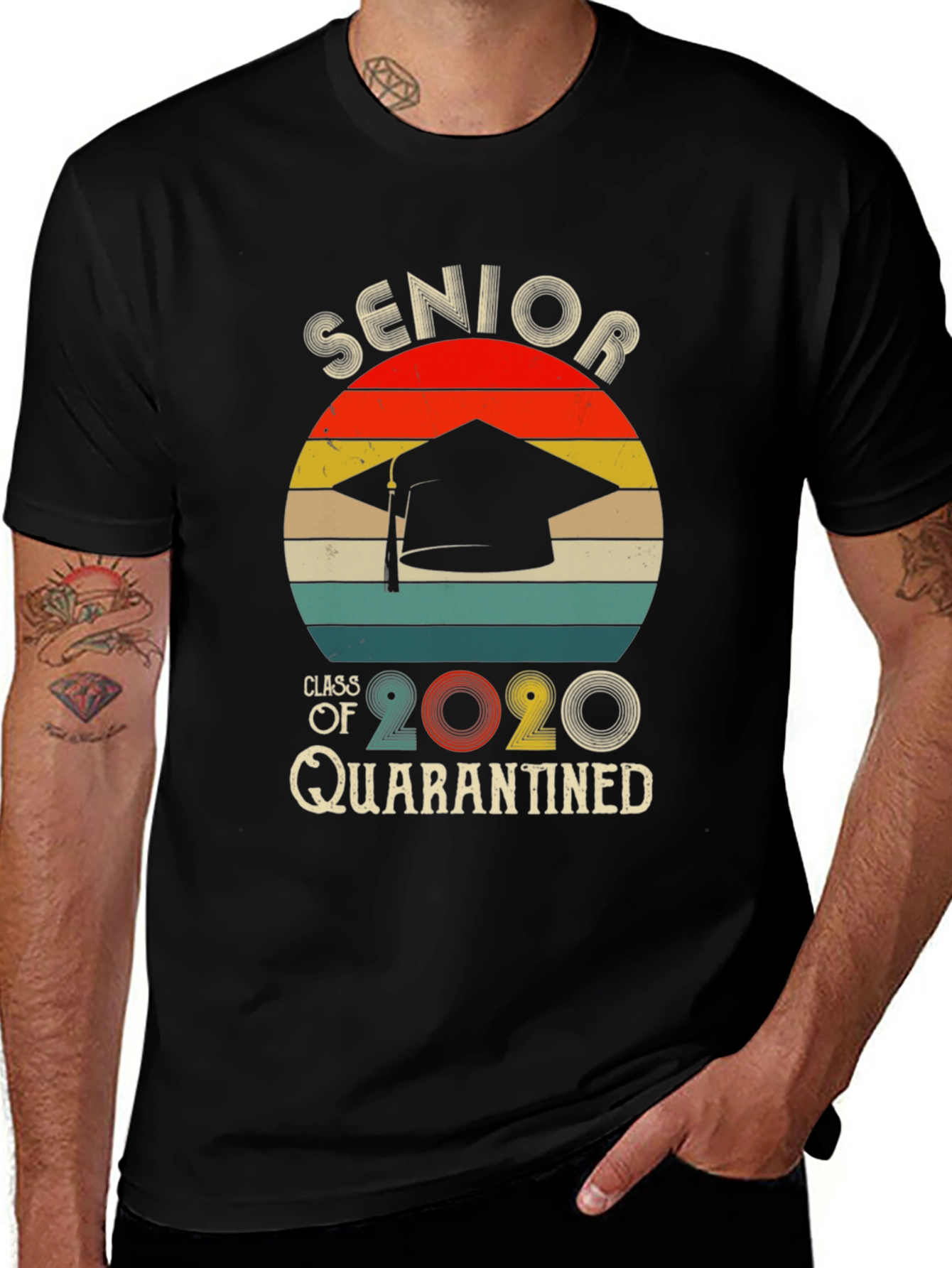 Variant 4 of Senior Class of 2020 Quarantined Graphic T-Shirt