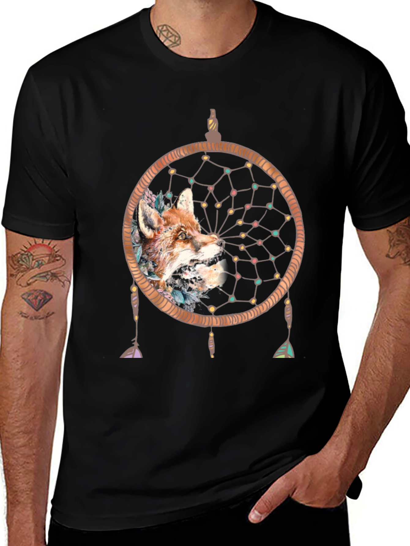 Variant 18 of Fox Dreamcatcher Graphic Tee