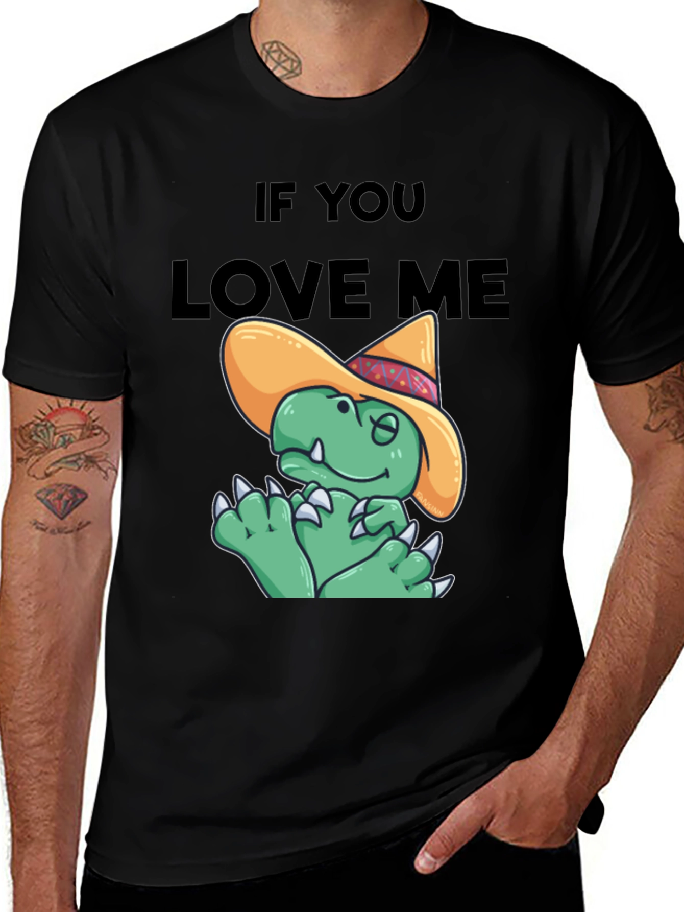 Variant 3 of If You Love Me Funny Dinosaur T-Shirt