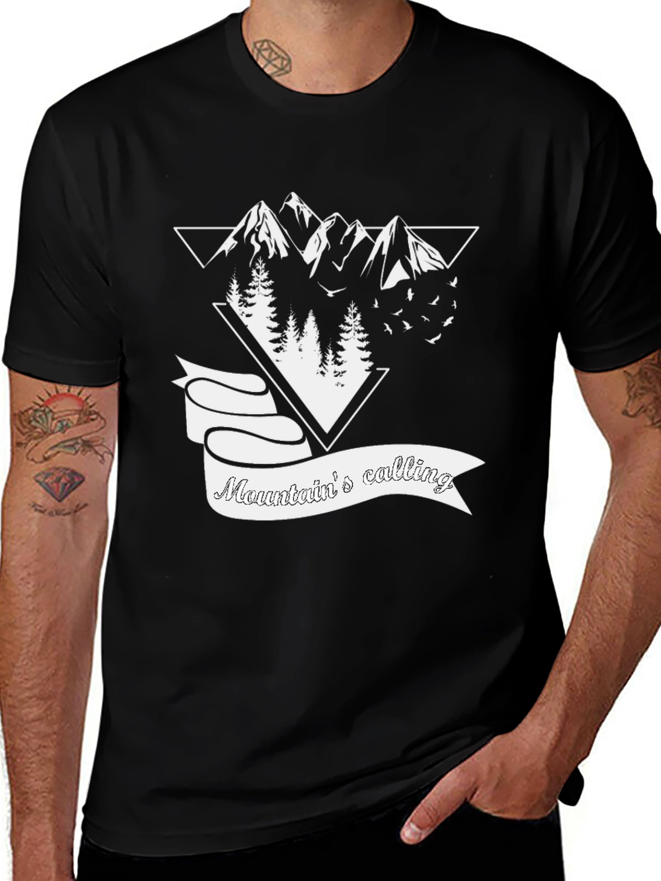 Variant 20 of Mountain Calling Graphic Tee - Adventure Awaits!