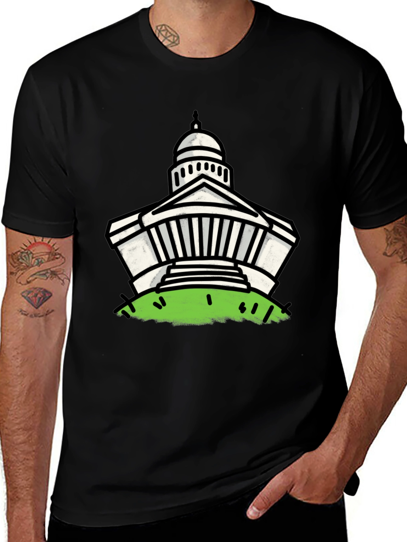 Capitol Building Graphic Print Tee