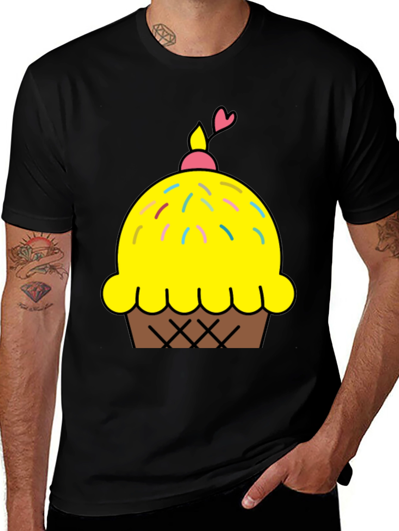 Variant 5 of Cupcake Graphic Tee - Sweet Treat Shirt