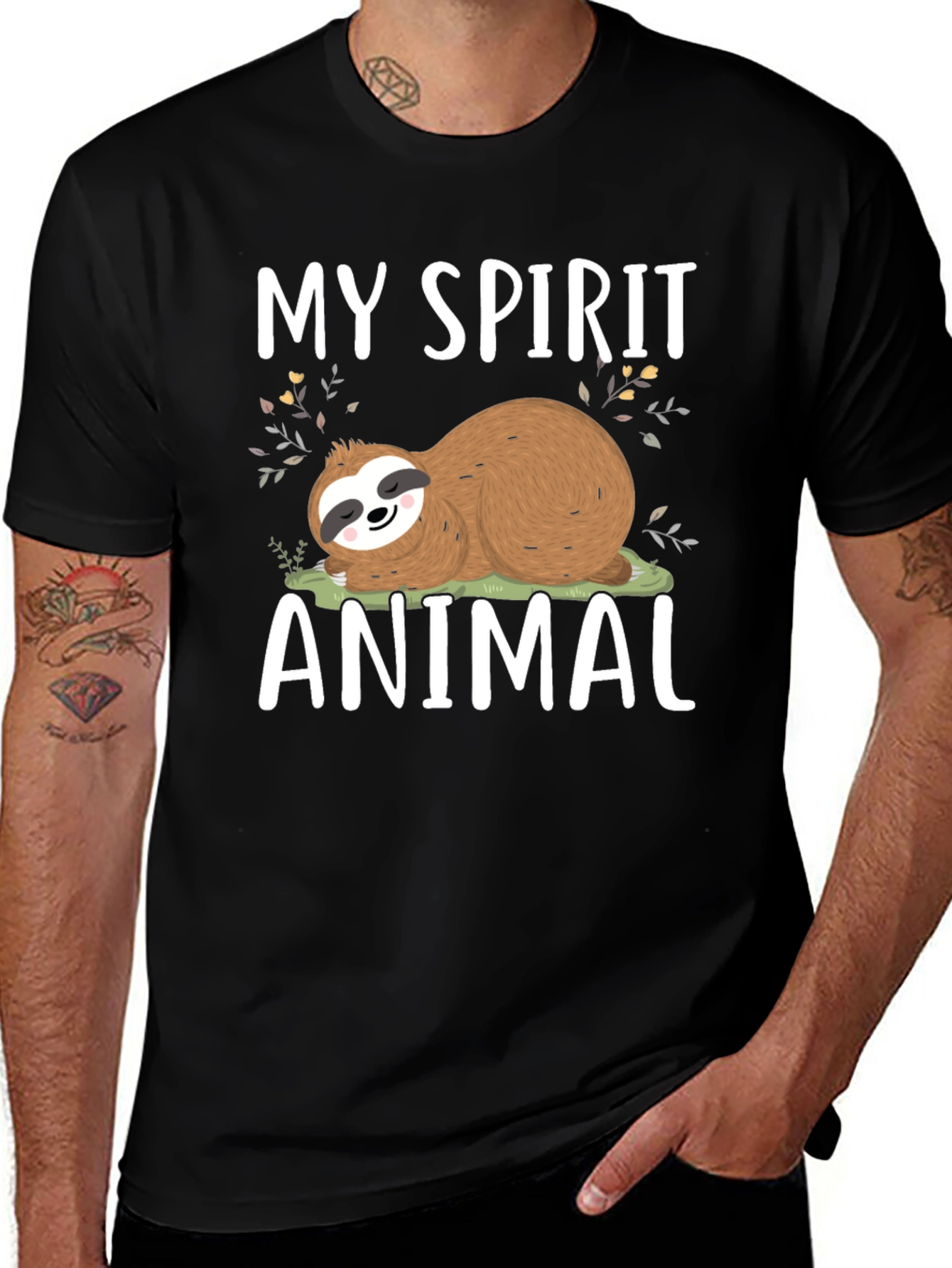 Variant 18 of My Spirit Animal Sloth Graphic Tee