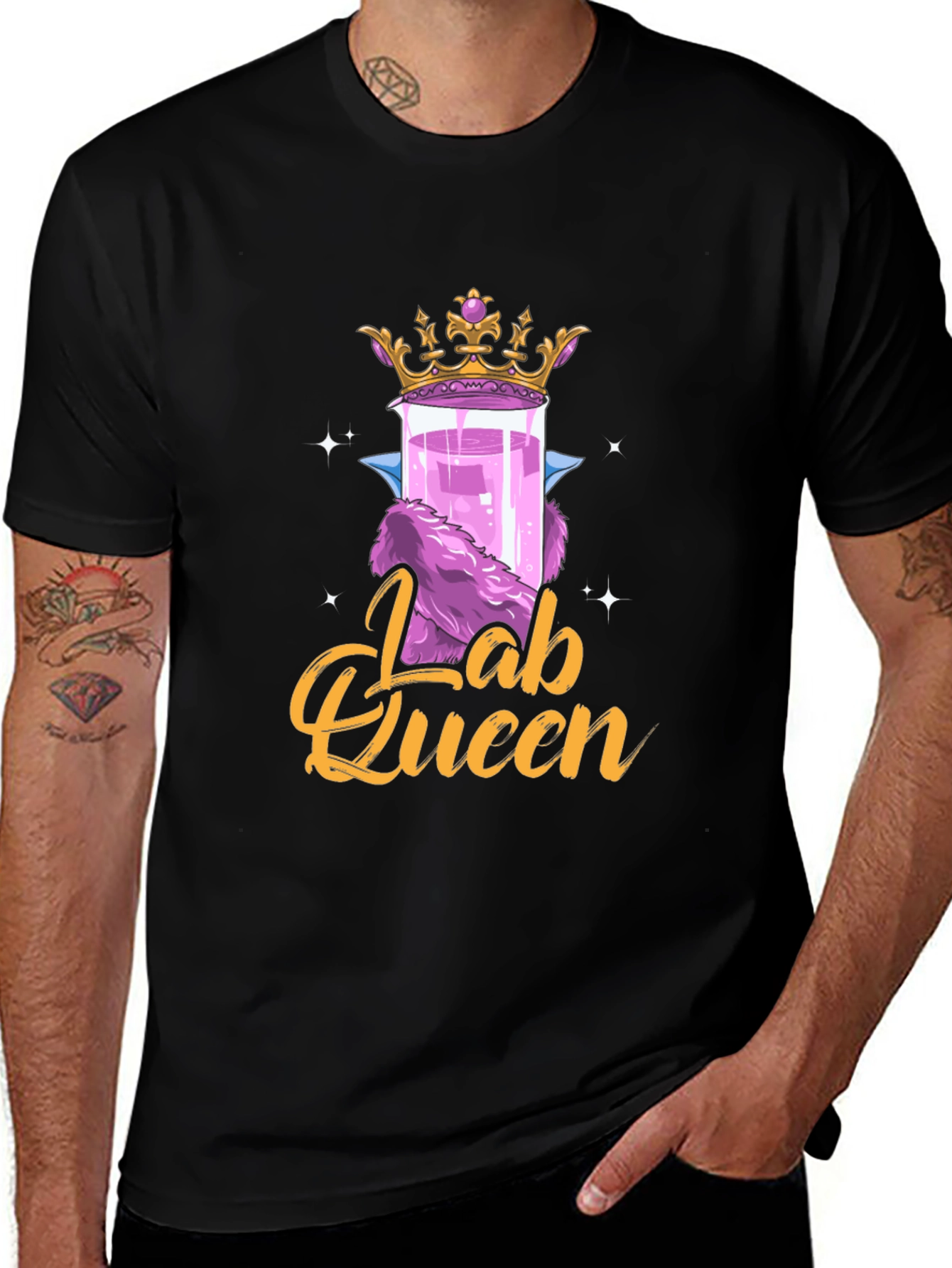 Lab Queen Graphic T-Shirt - Science Humor Tee