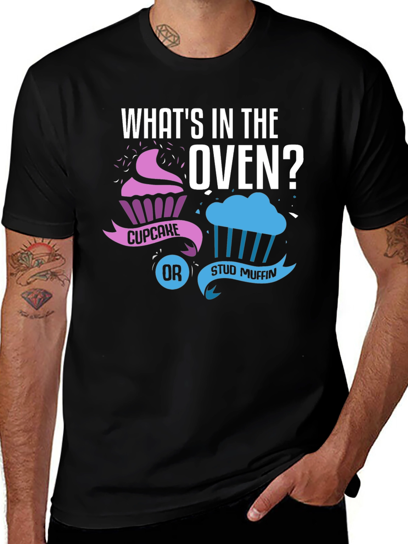 Variant 30 of What's in the Oven? Gender Reveal T-Shirt