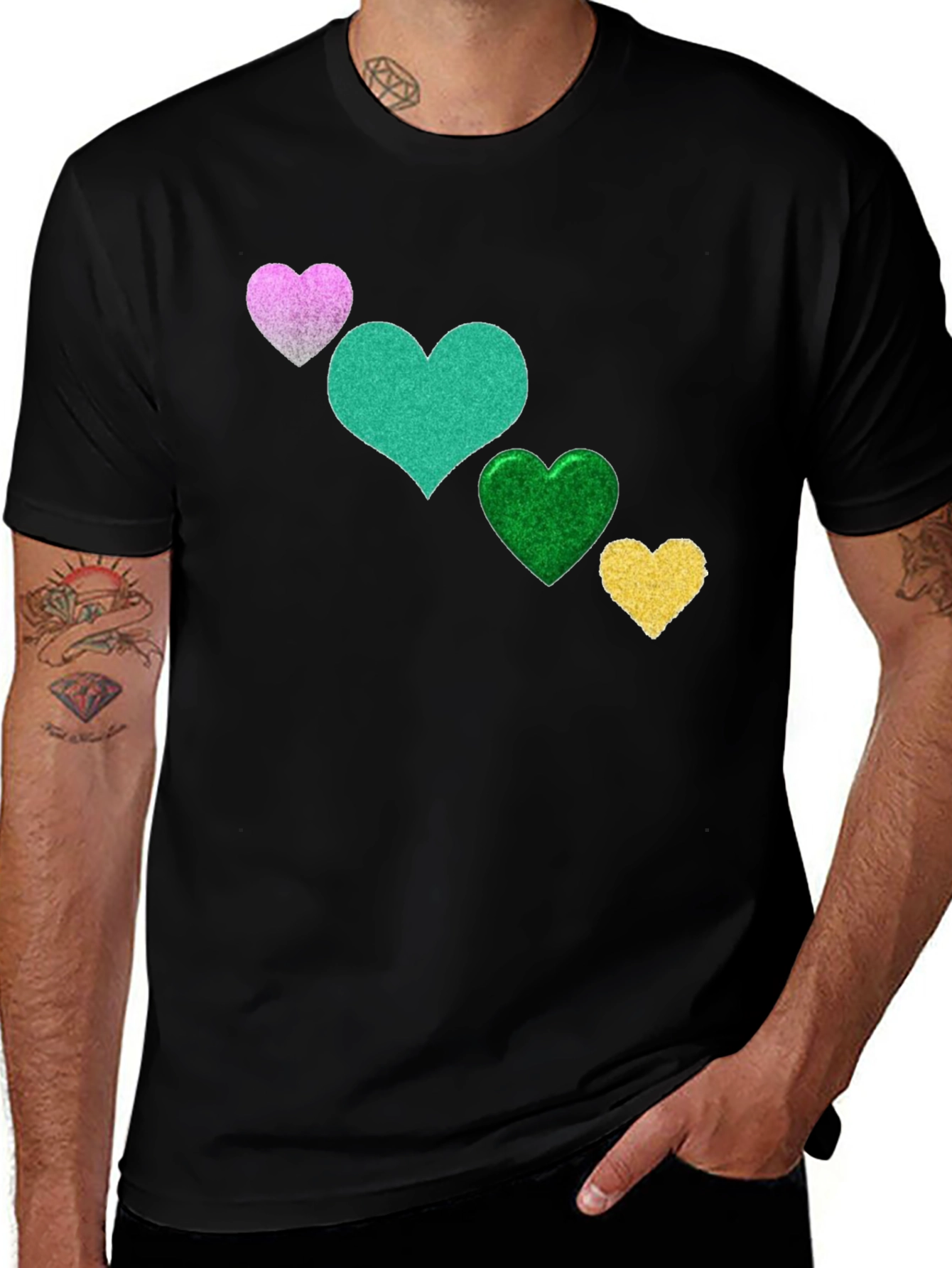 Variant 4 of Heart Graphic Tee - Love in Color