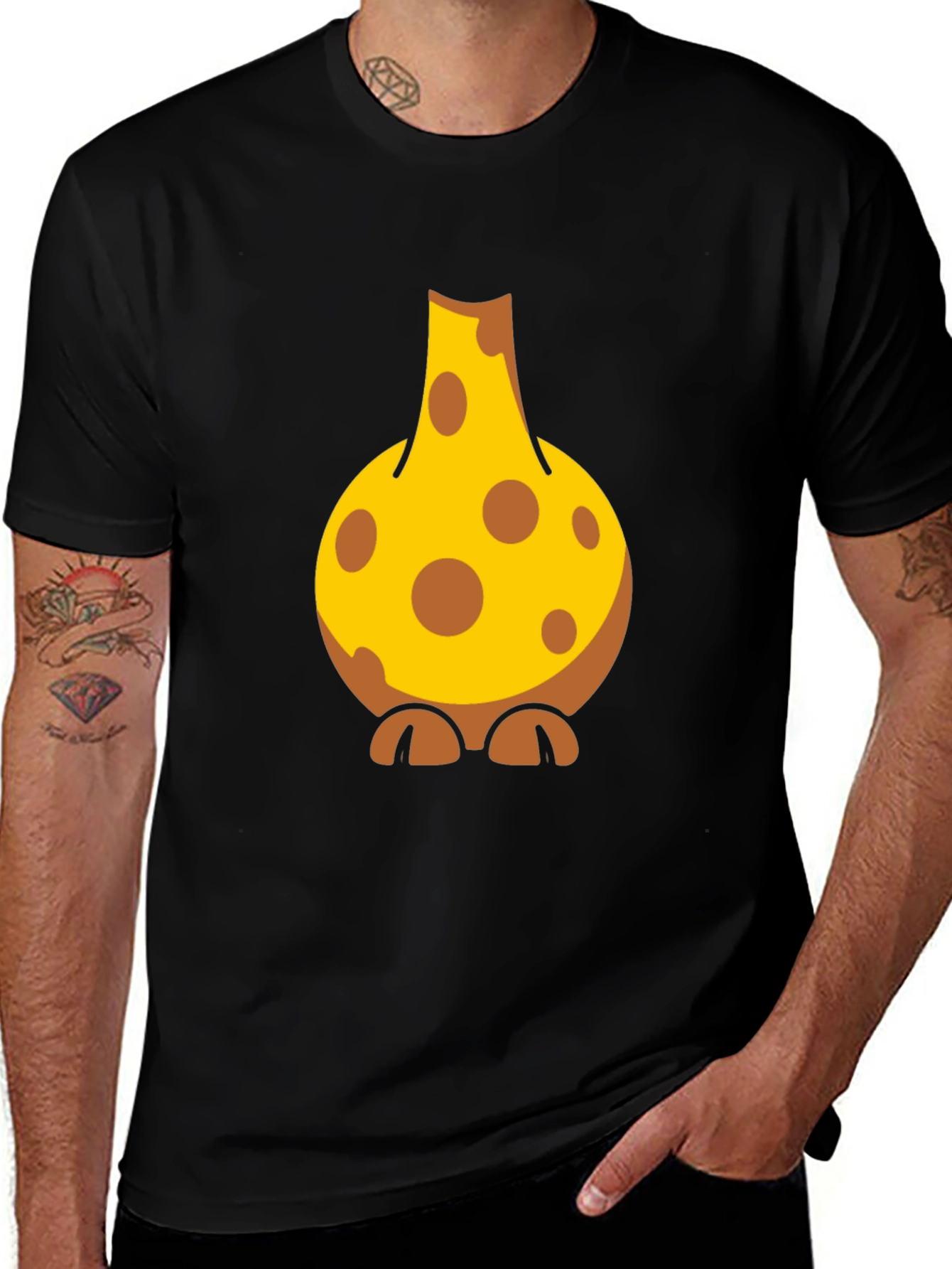 Variant 22 of Cartoon Giraffe T-Shirt - Fun Novelty Design