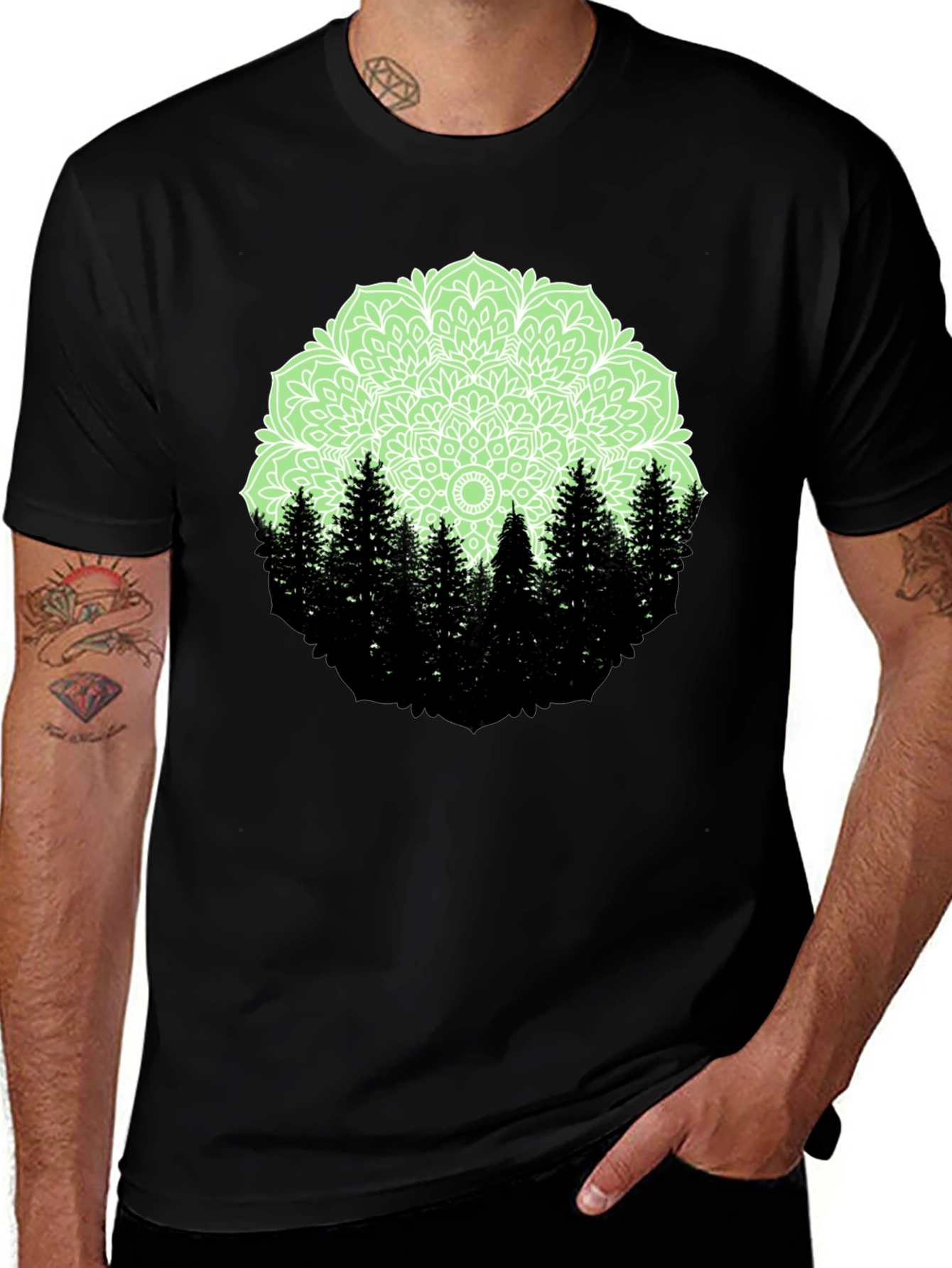 Variant 5 of Nature Mandala Graphic Tee