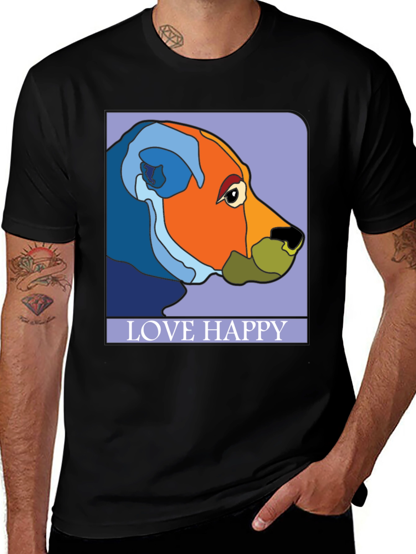 Variant 11 of Love Happy Art T-Shirt - Stylish Graphic Tee