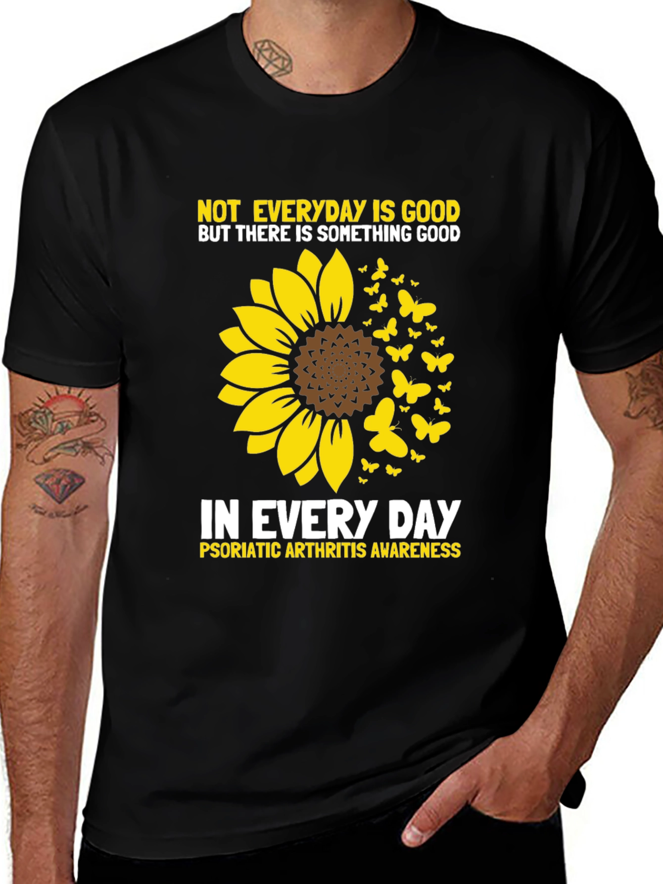 Variant 28 of Sunflower Psoriatic Arthritis Awareness T-Shirt