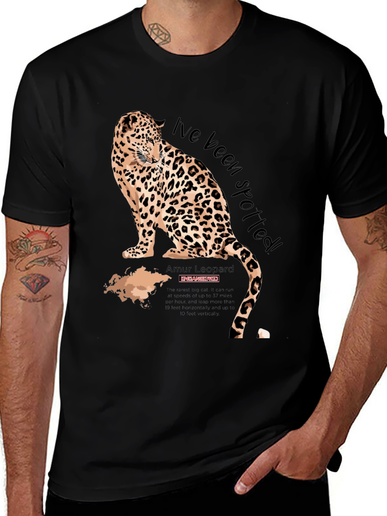 Variant 17 of Spotted Leopard Graphic Tee