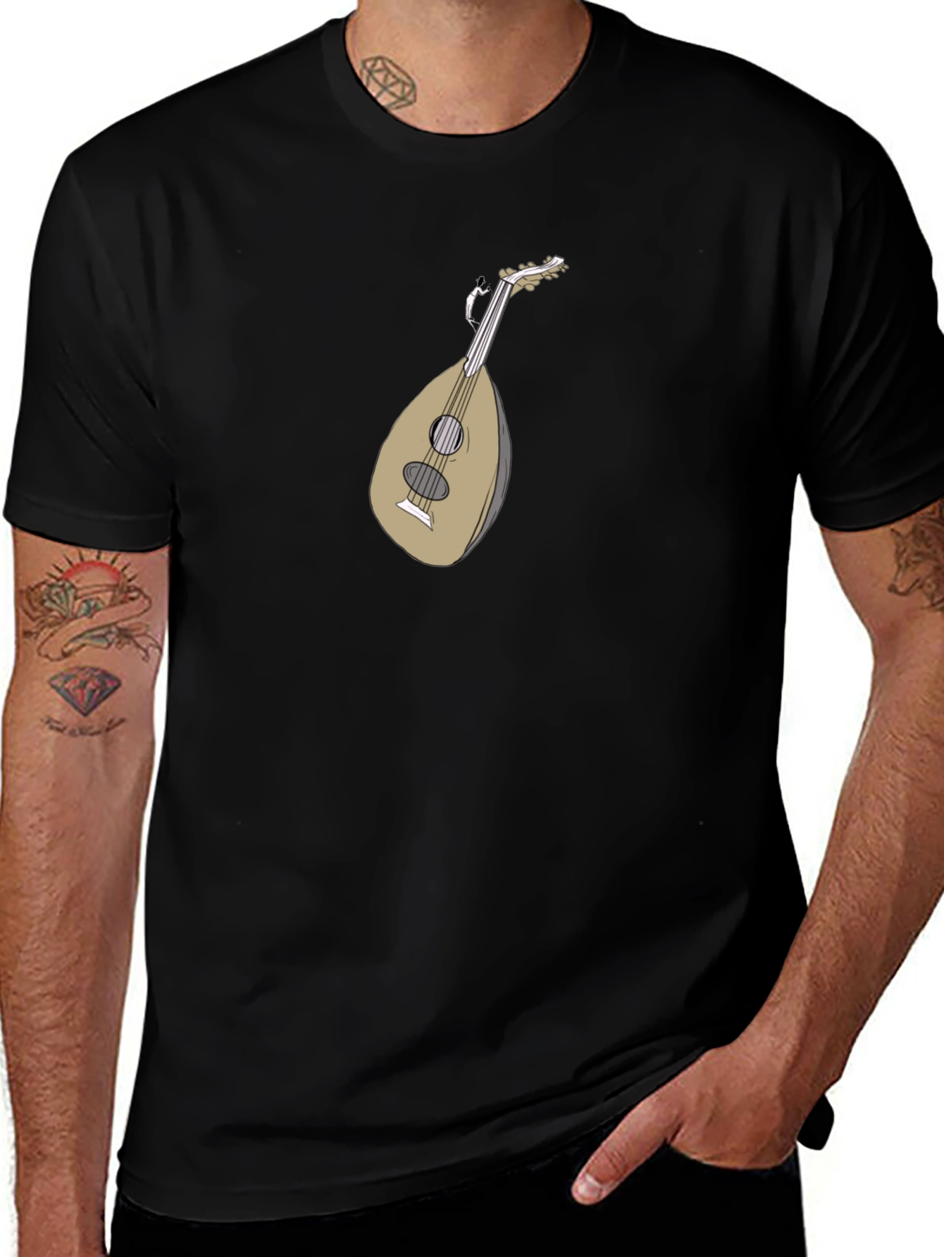 Oud Graphic T-Shirt - Classic Musician Tee