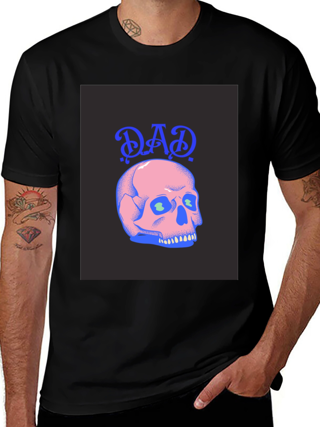 Variant 18 of Dad Skull Graphic T-Shirt - Stylish & Unique