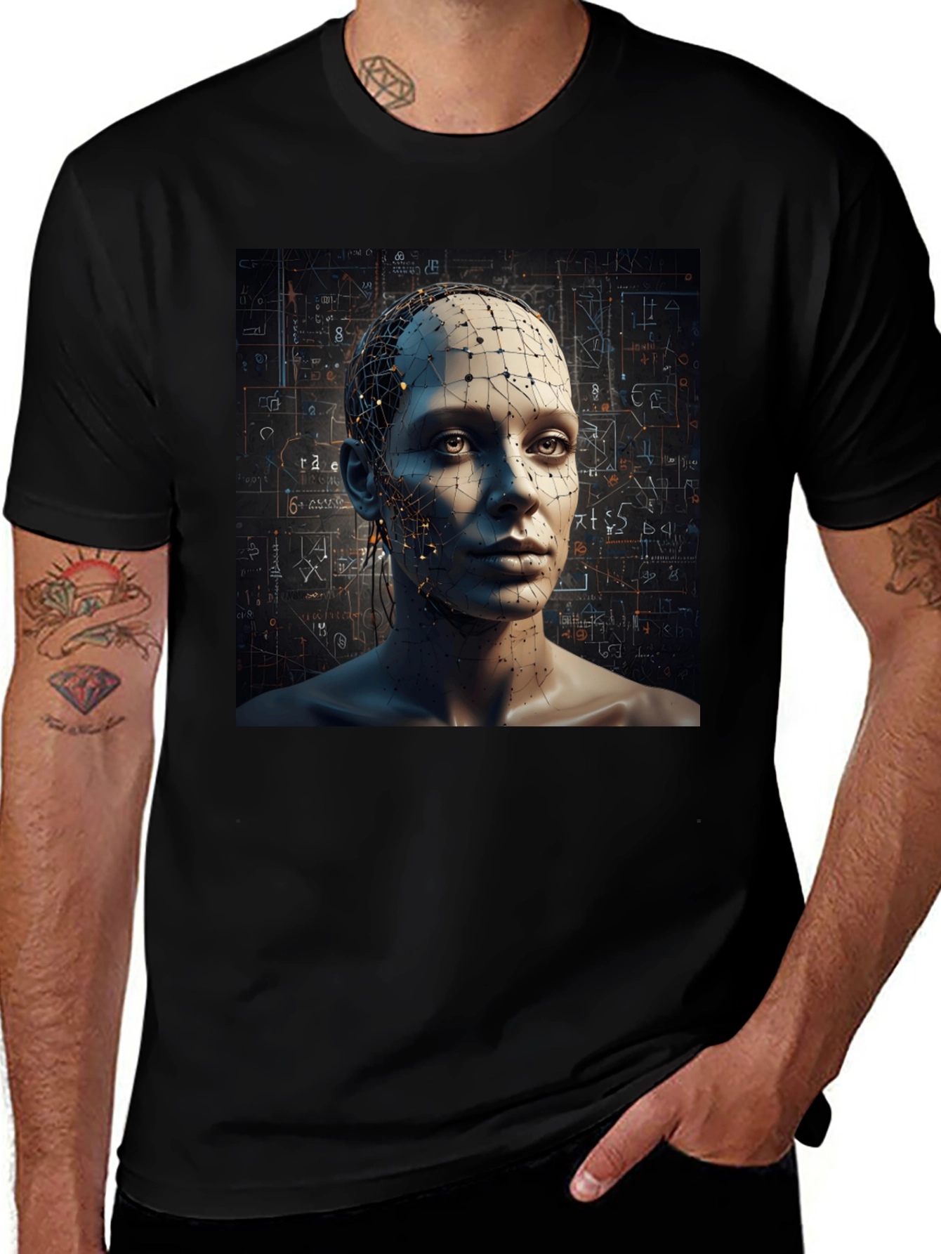 Abstract AI Human T-Shirt