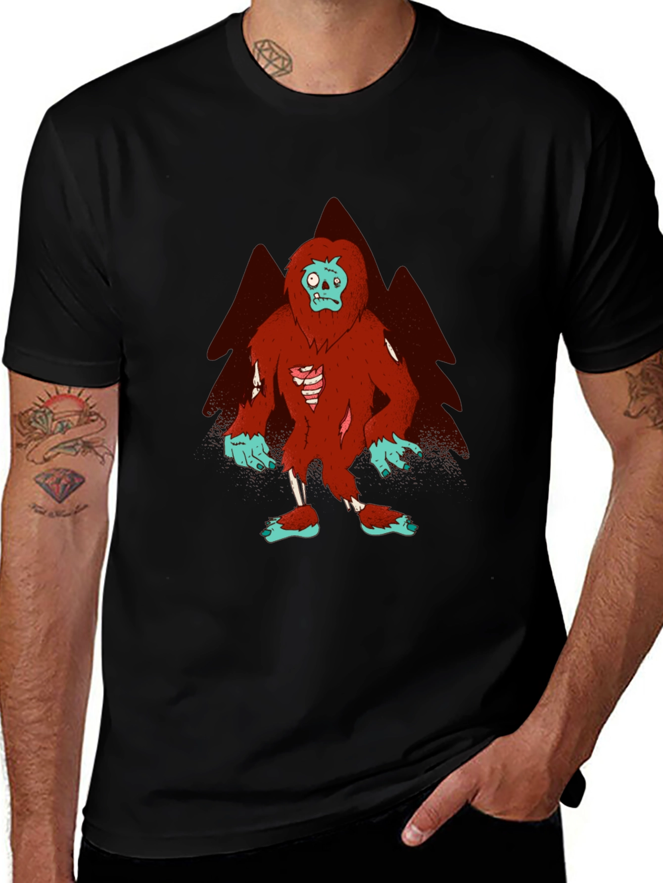 Variant 12 of Zombie Bigfoot Graphic Tee