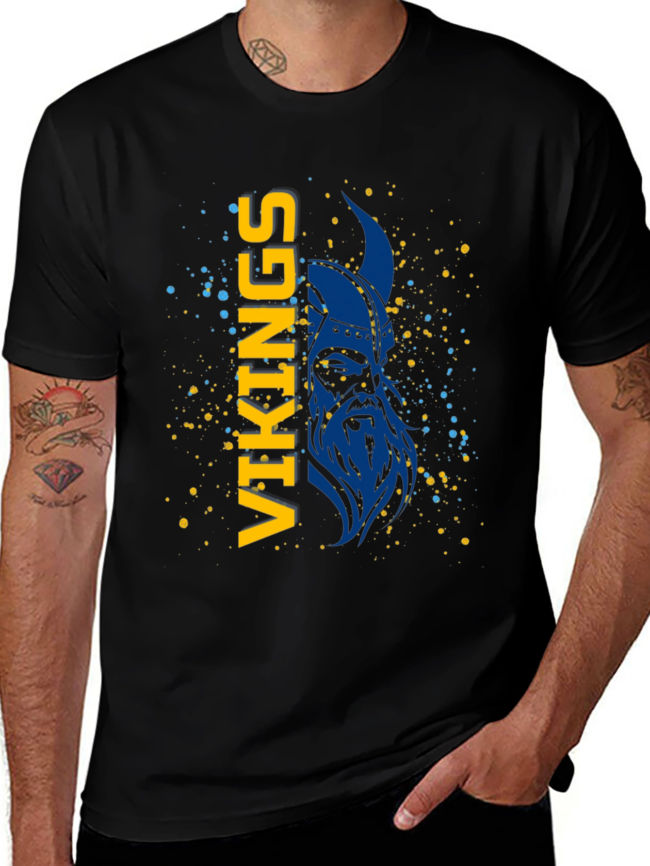 Vikings Graphic Print Tee - Modern Style
