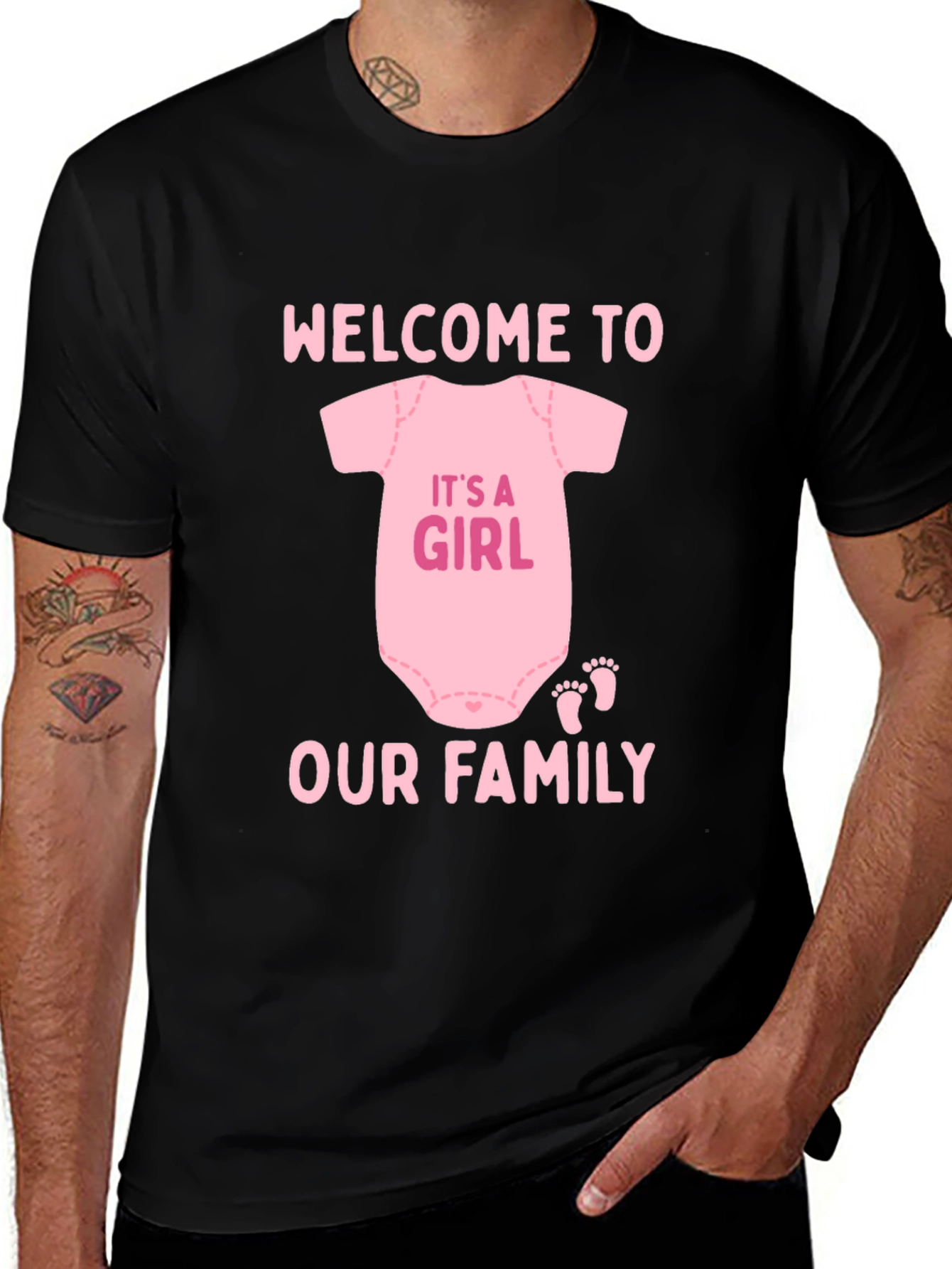 Variant 25 of Welcome to Our Family Baby Girl T-Shirt