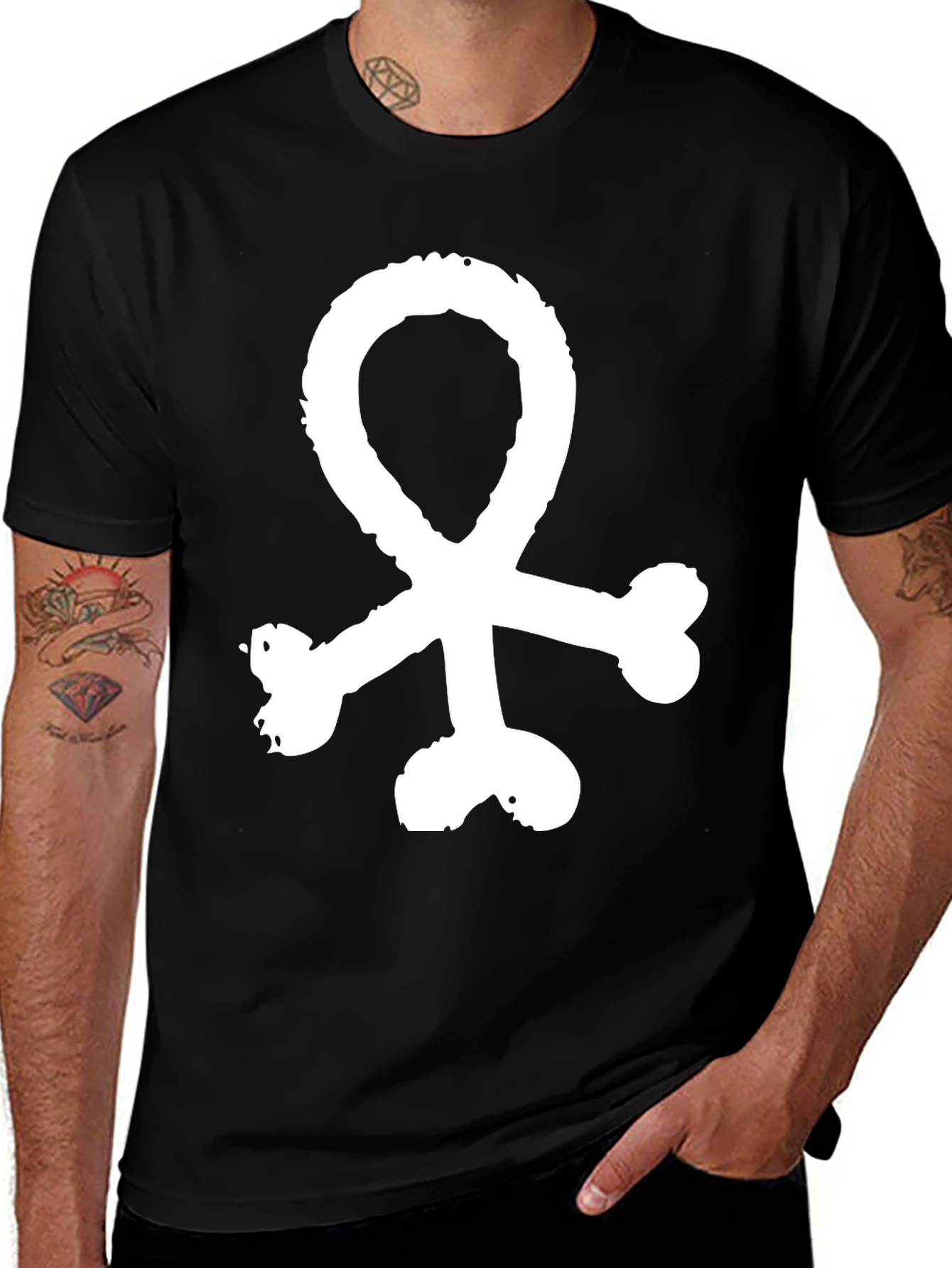 Variant 11 of Abstract Symbol Graphic Print Tee