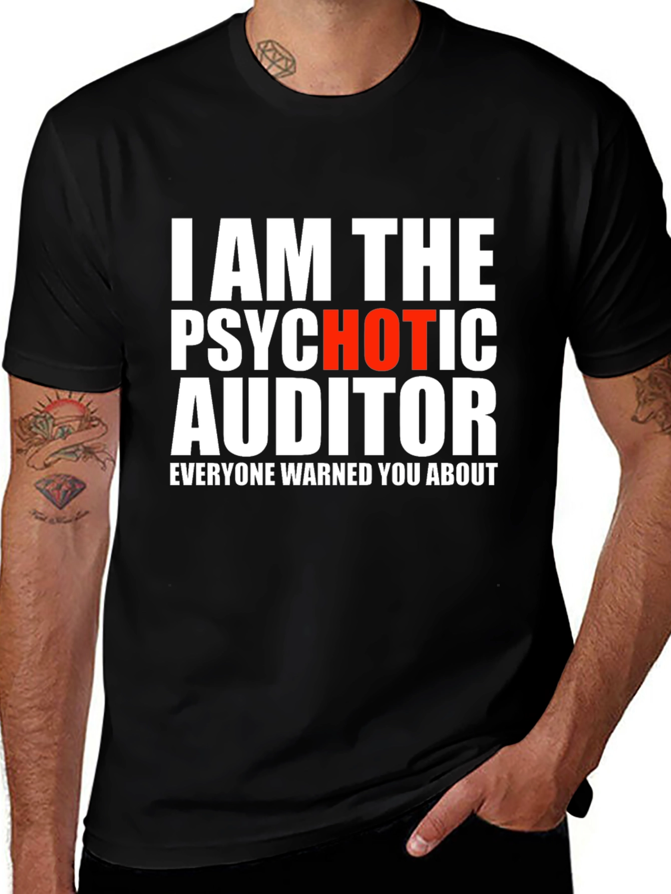 Variant 7 of Psychotic Auditor T-Shirt - Funny Novelty Tee