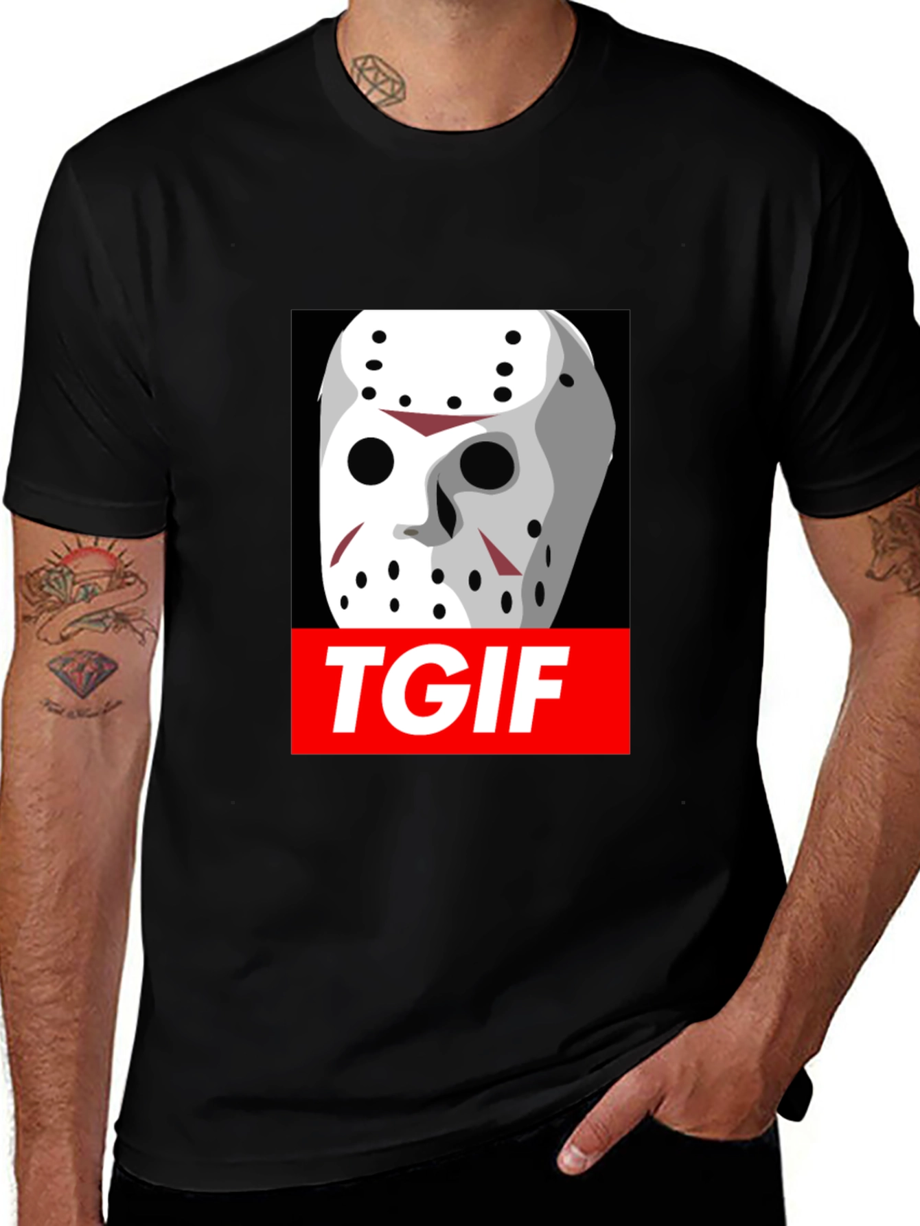 TGIF Jason Hockey Mask Graphic Tee
