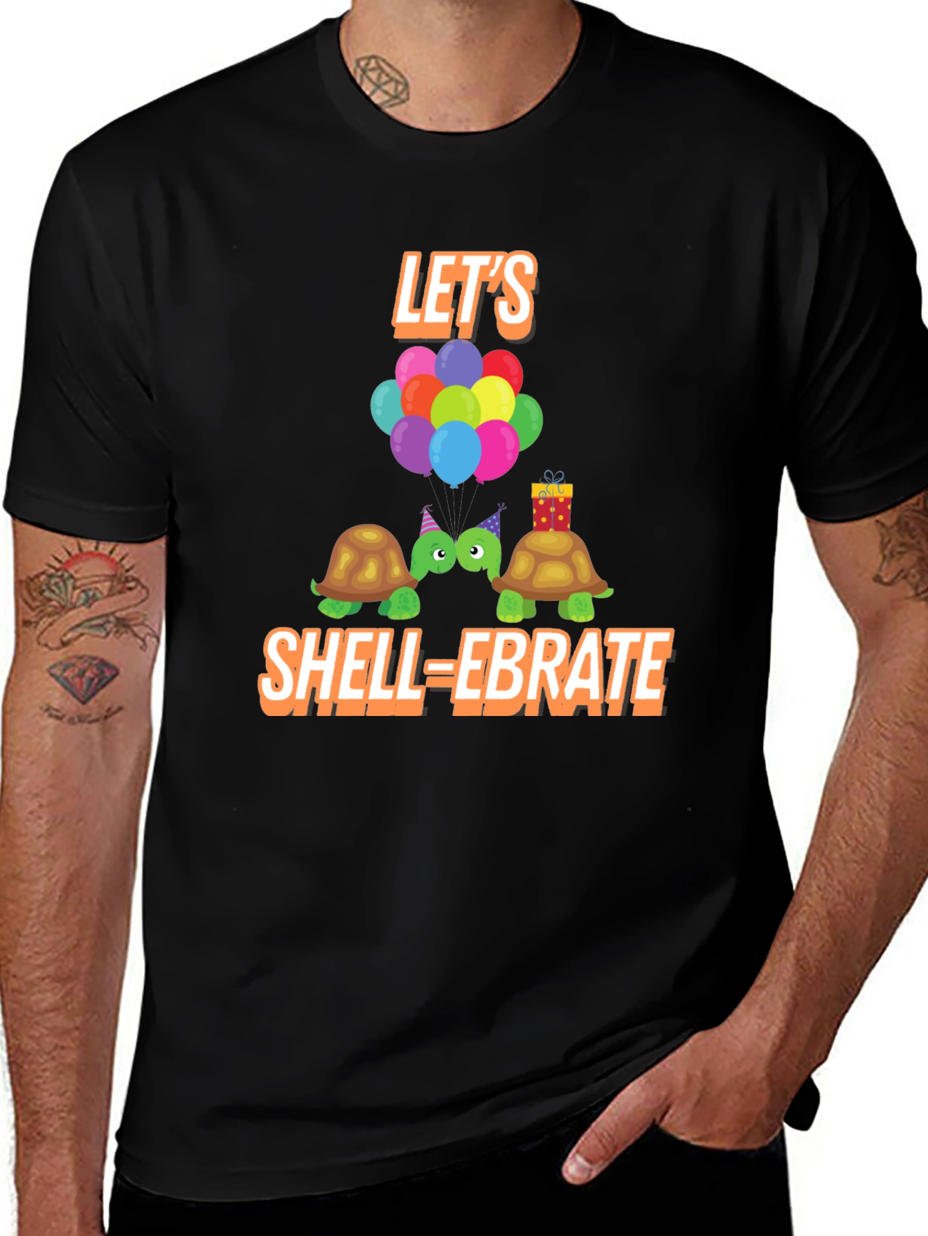 Variant 25 of Let's Shell-ebrate Turtles Graphic Tee