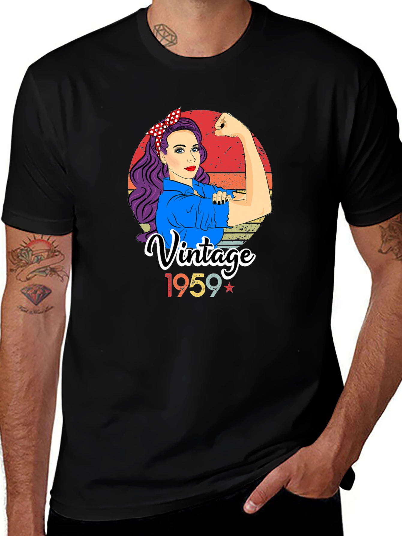Variant 8 of Vintage 1959 Rosie the Riveter T-Shirt