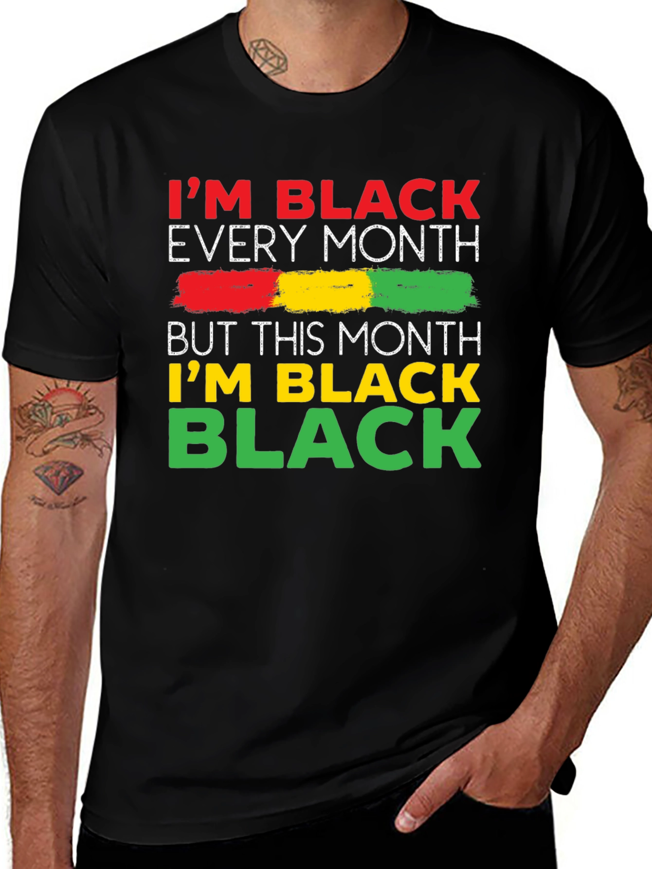 Variant 7 of I'm Black Every Month T-Shirt
