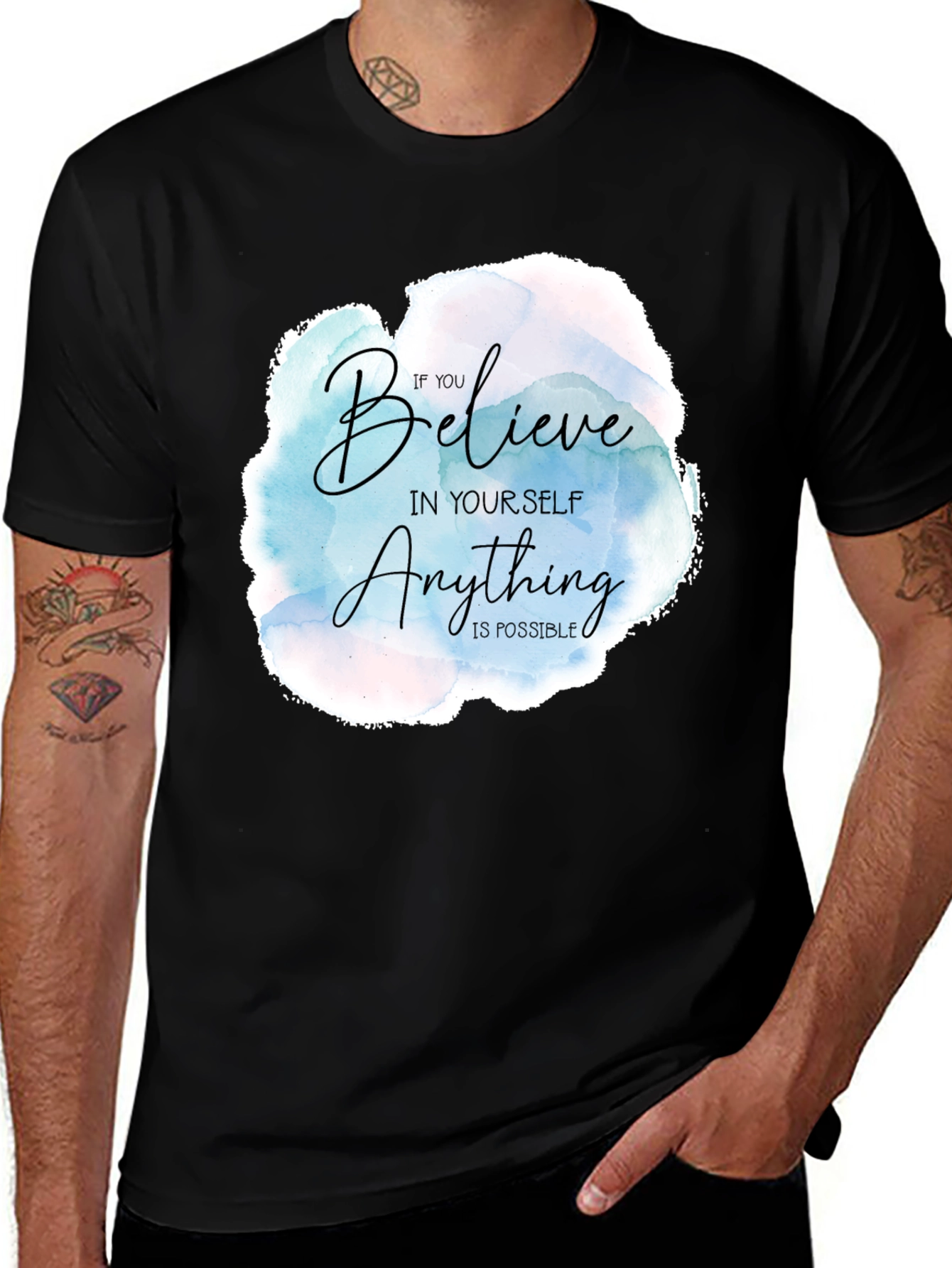 Variant 30 of Believe in Yourself T-Shirt - Inspirational Design