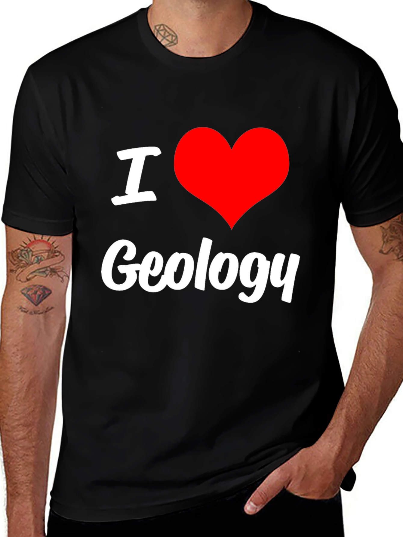 Variant 30 of I Love Geology Black T-Shirt