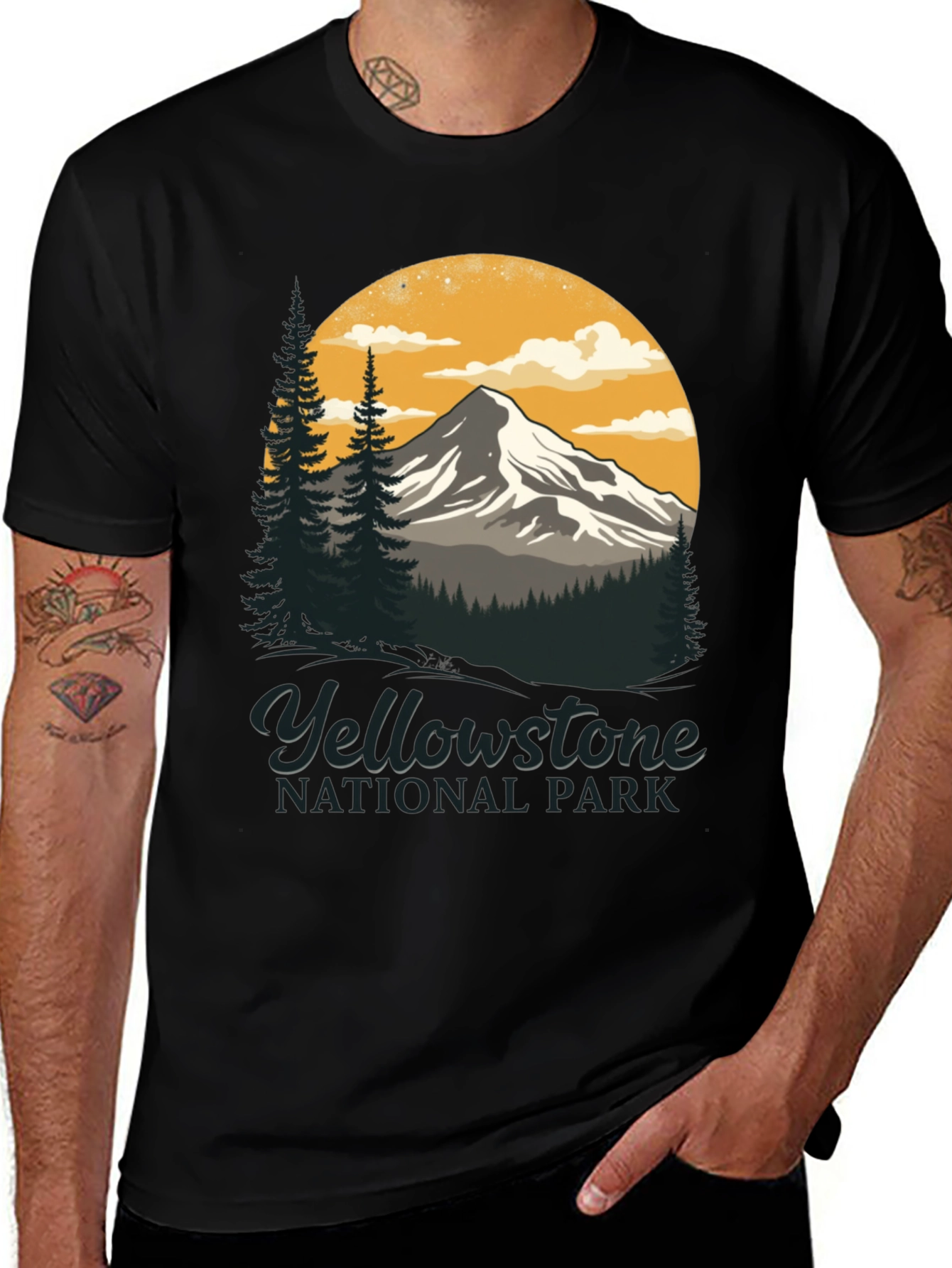 Variant 4 of Yellowstone National Park Graphic T-Shirt