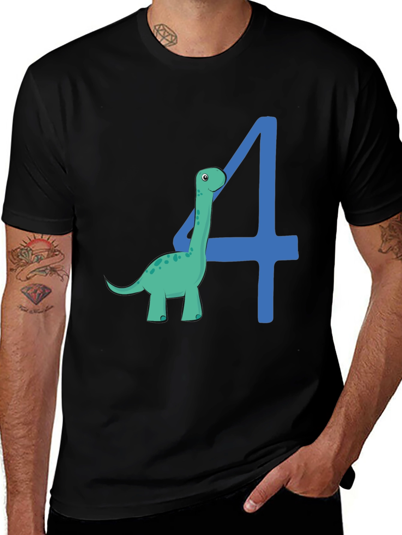 Dino 4th Birthday T-Shirt
