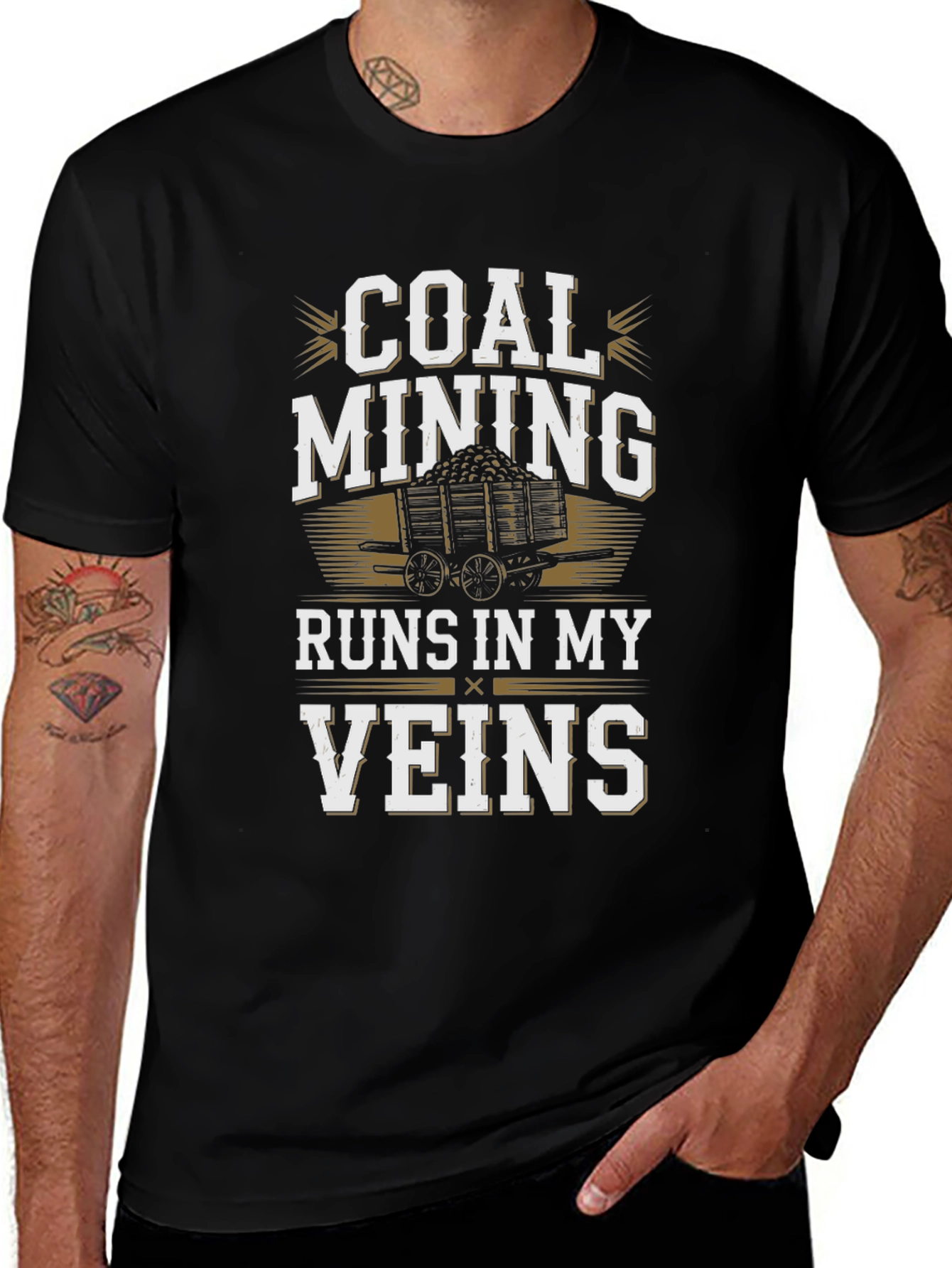 Coal Mining Runs In My Veins T-Shirt
