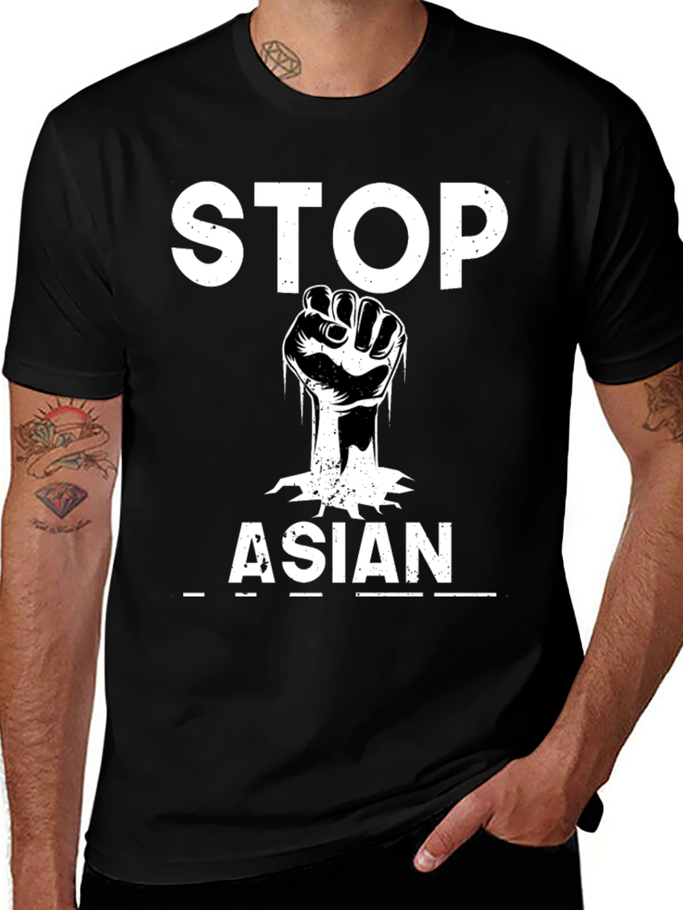 Stop Asian Hate T-Shirt - Black