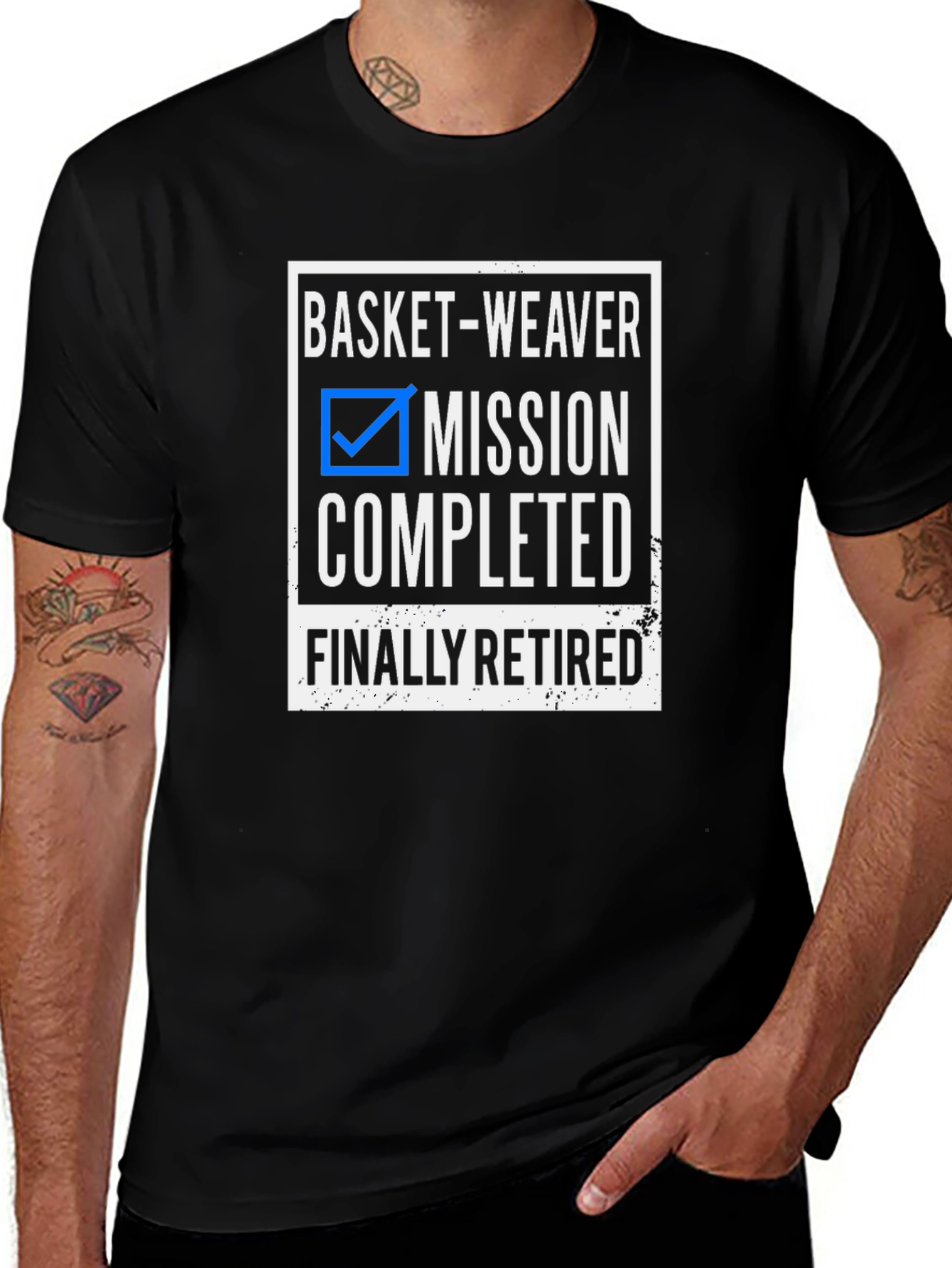 Variant 16 of Basket-Weaver Retired T-Shirt - Mission Completed!