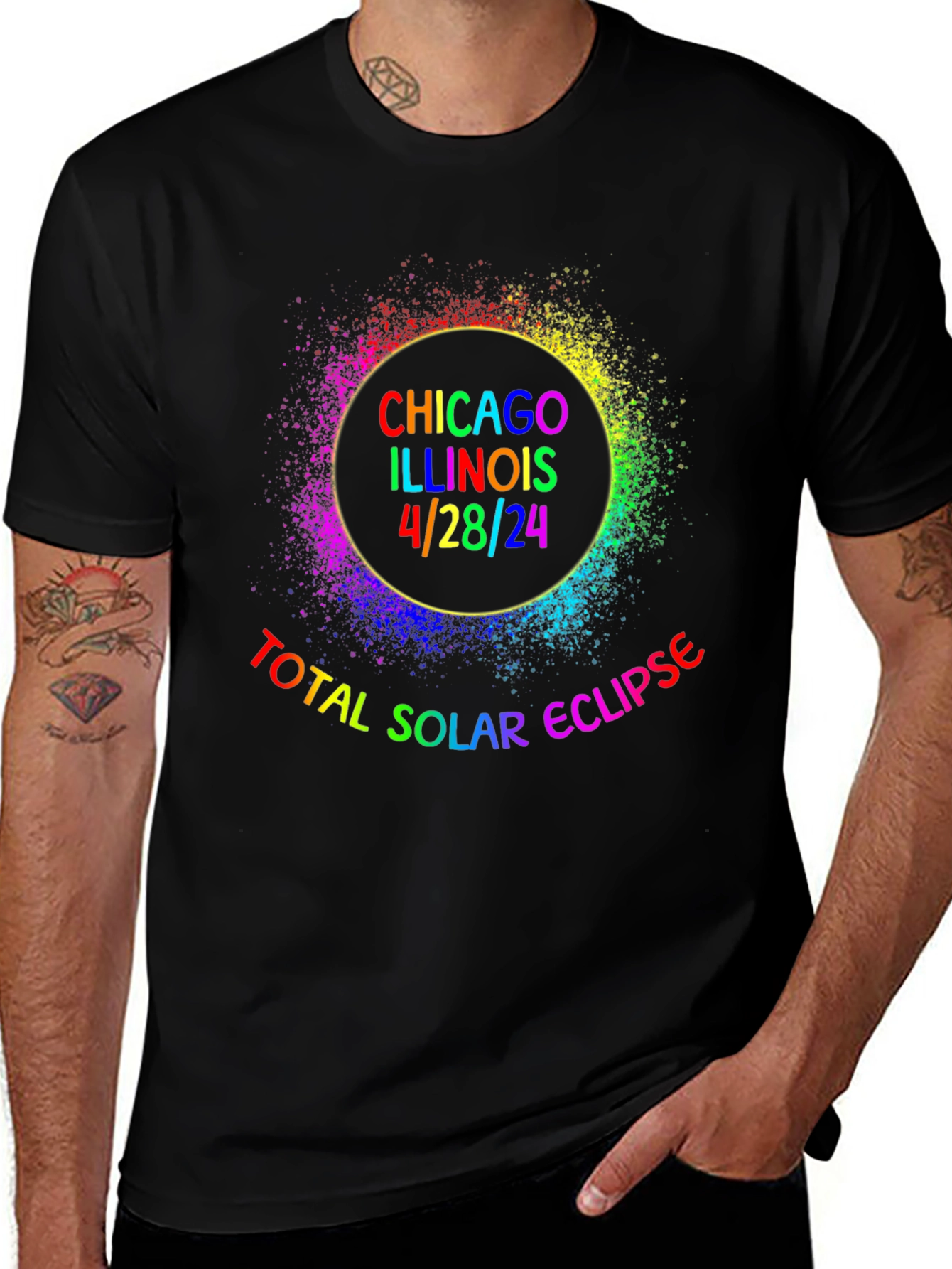 Chicago Illinois 4/28/24 Total Solar Eclipse T-Shirt