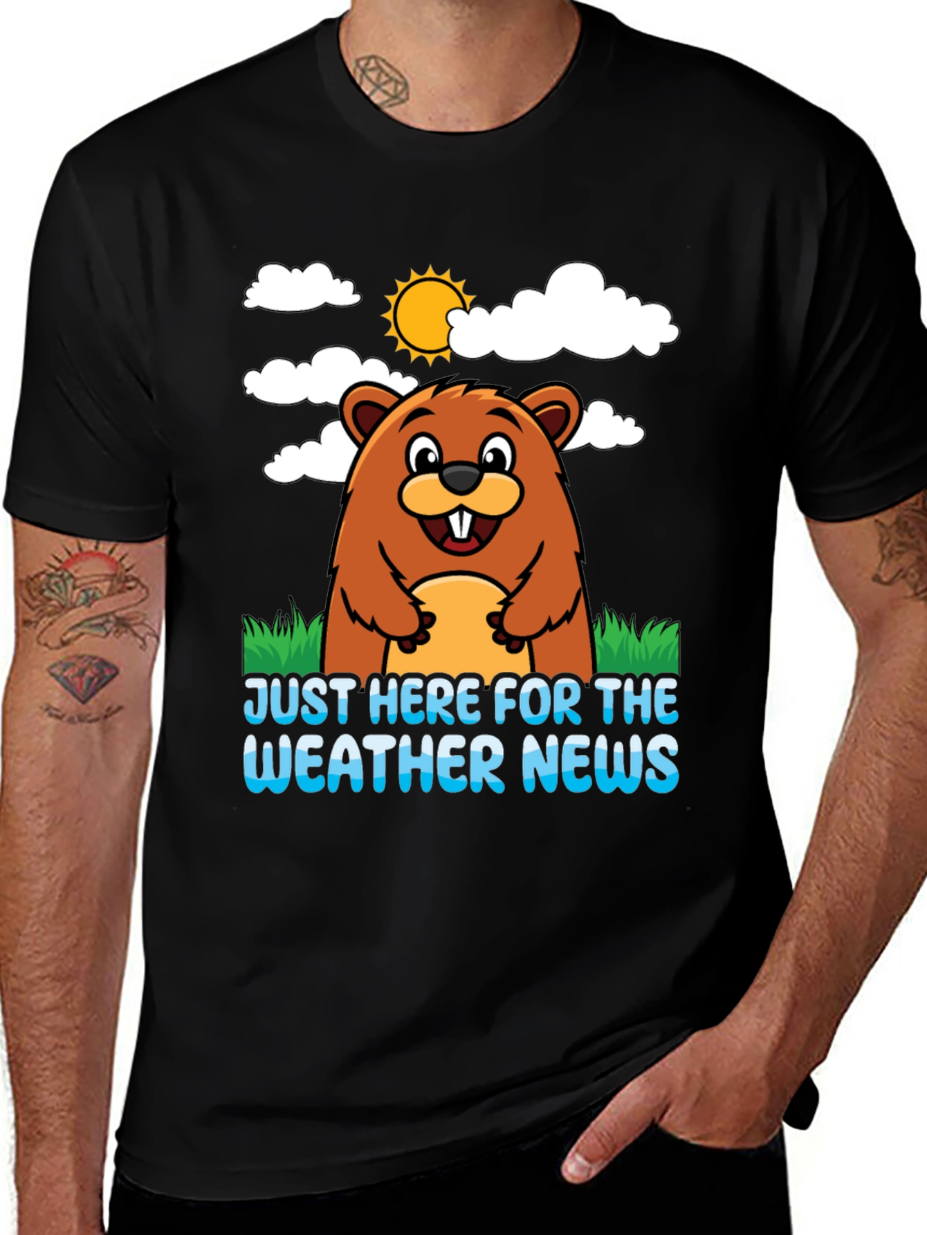 Variant 25 of Groundhog Day Weather News T-Shirt