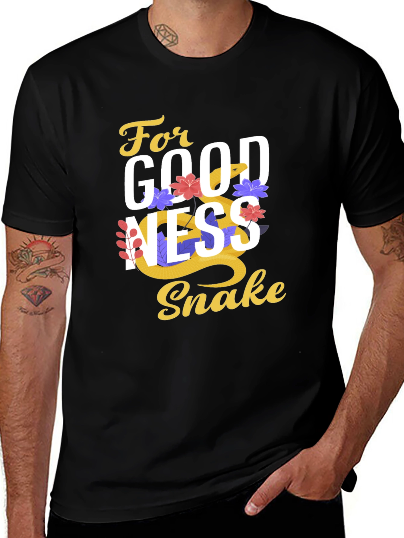 Variant 26 of For Goodness Snake Graphic Tee
