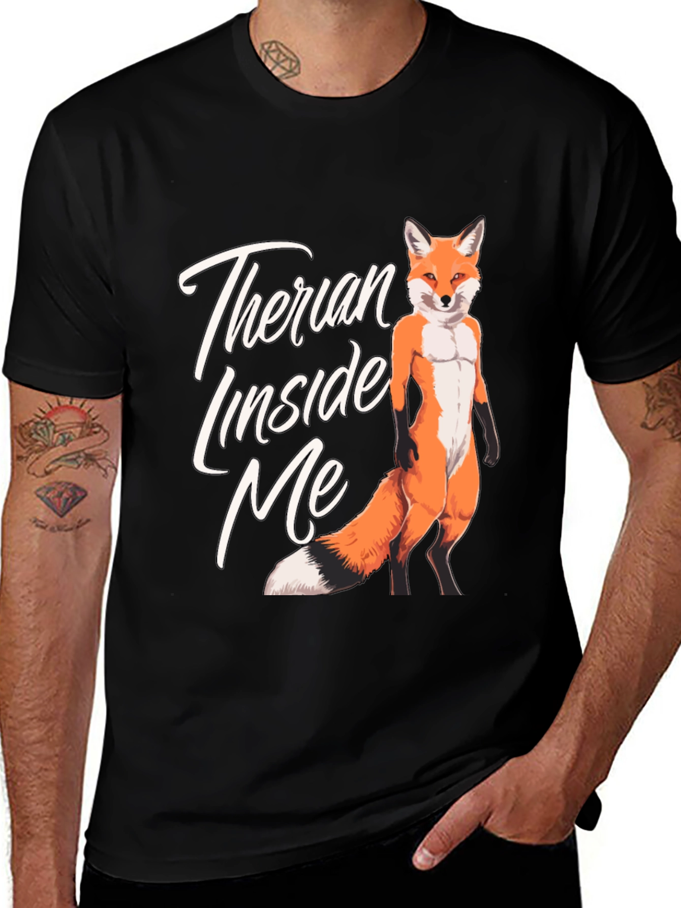 Variant 11 of Therian Inside Me Fox Graphic Tee