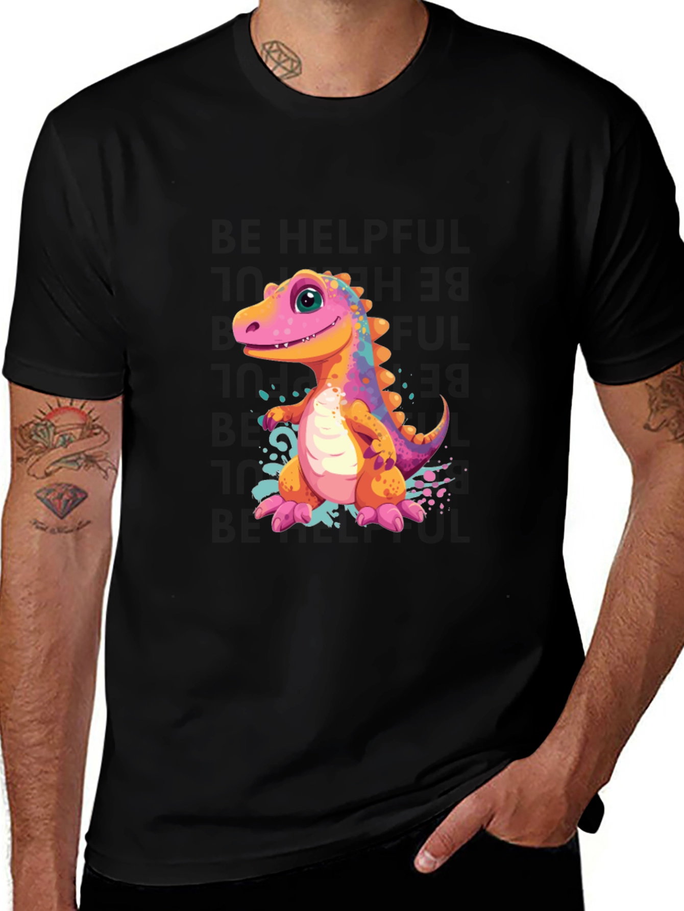 Variant 27 of Dino T-Shirt - Cute Cartoon Dinosaur Design