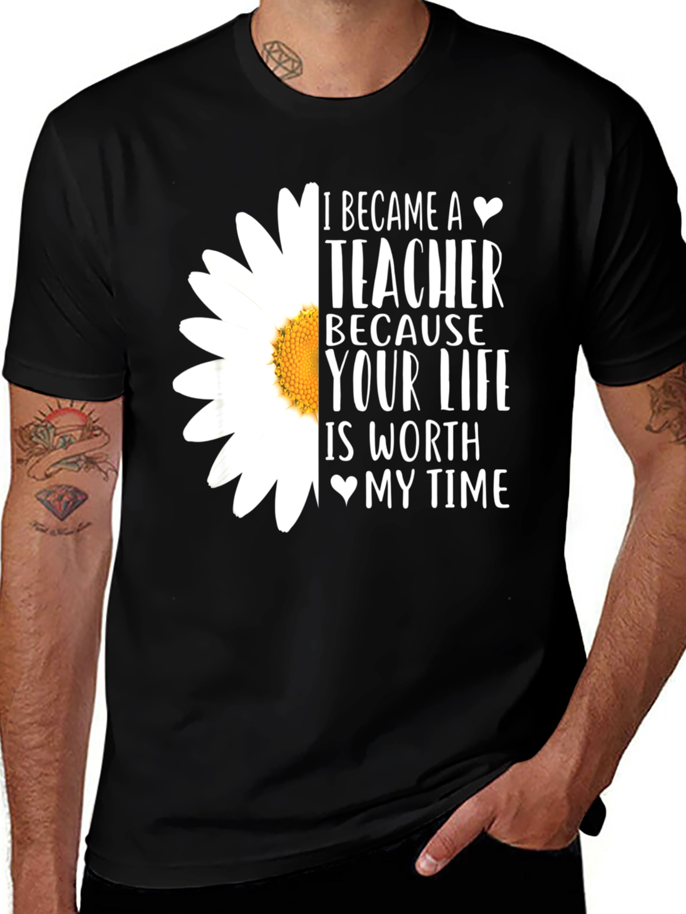 Variant 21 of Teacher Daisy T-Shirt: Worth My Time