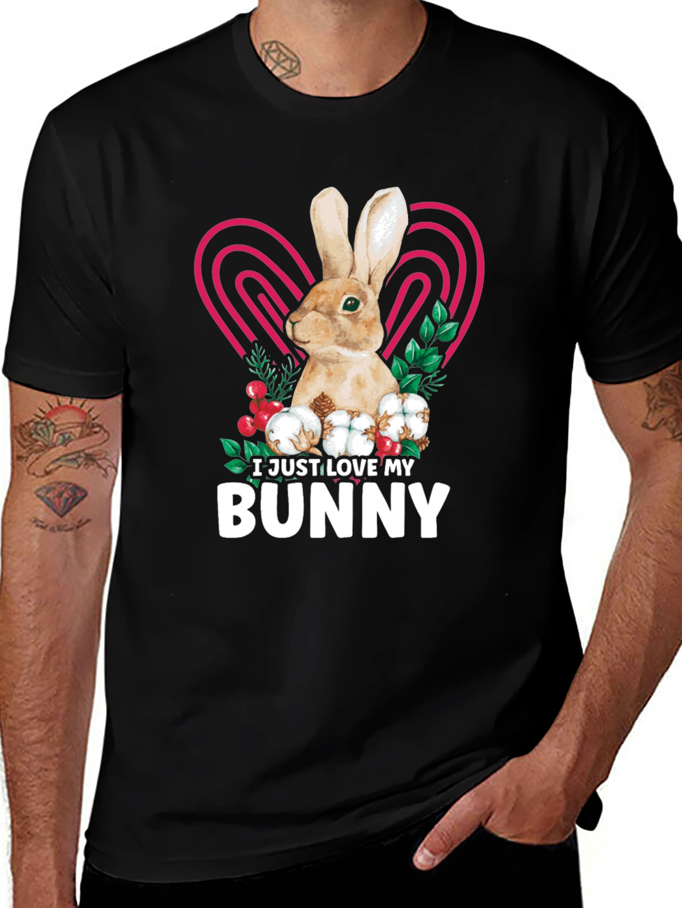 Variant 23 of I Love My Bunny T-Shirt - Cute Rabbit Tee