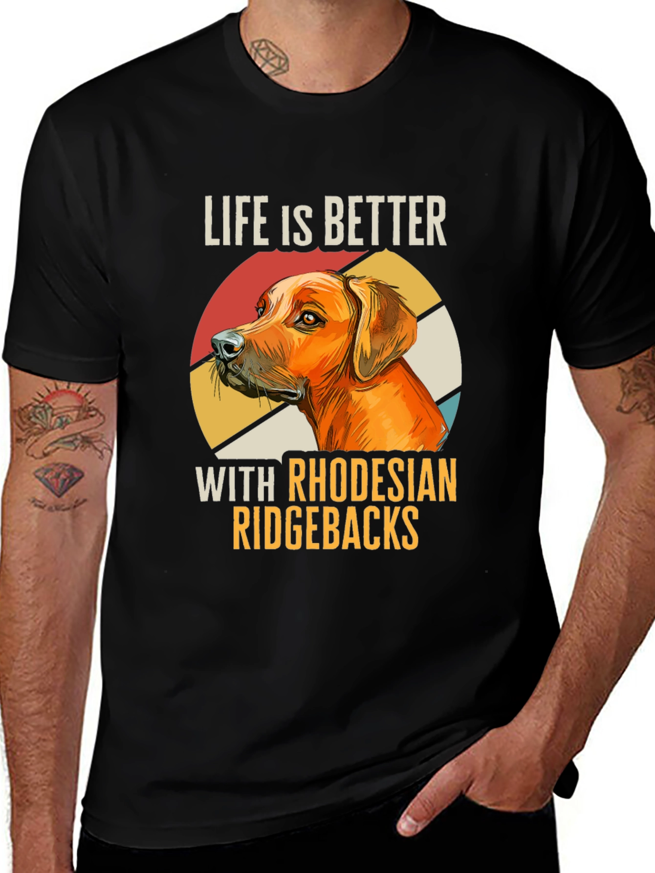 Rhodesian Ridgeback Dog Lover T-Shirt - Life is Better Tee