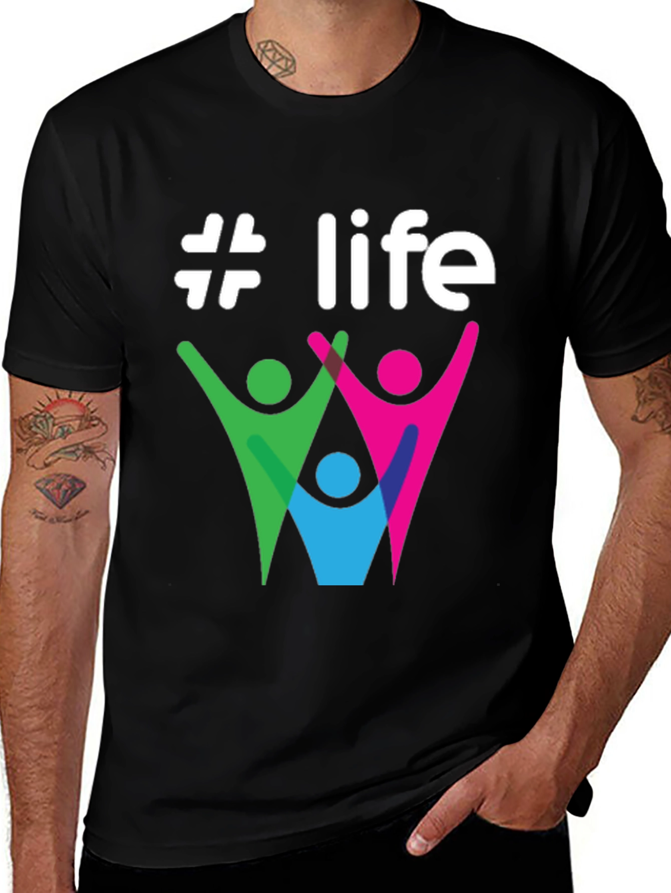 Variant 20 of #Life Graphic Tee - Stylish Cotton Casual T-Shirt