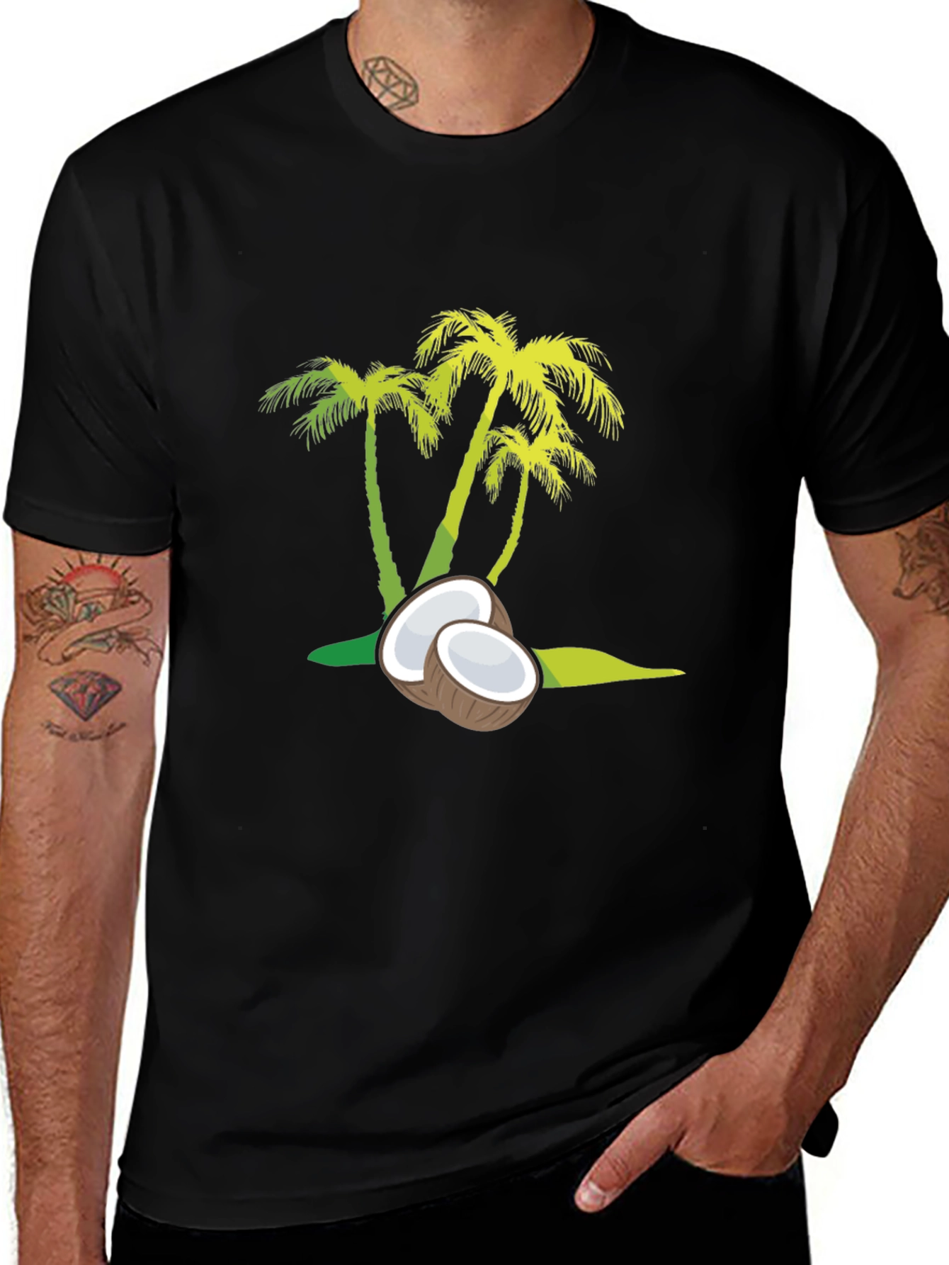 Coconut Palm Tee - Tropical Vibes Only!
